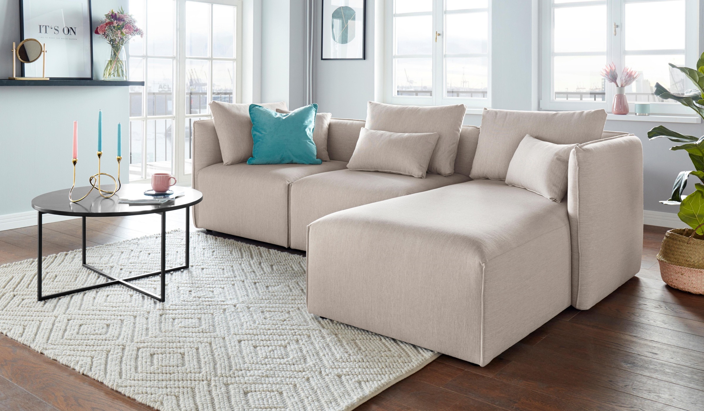 OTTO home Ecksofa "Nöre L-Form" 3 Teile, in vielen Bezugsqualitäten und Far günstig online kaufen