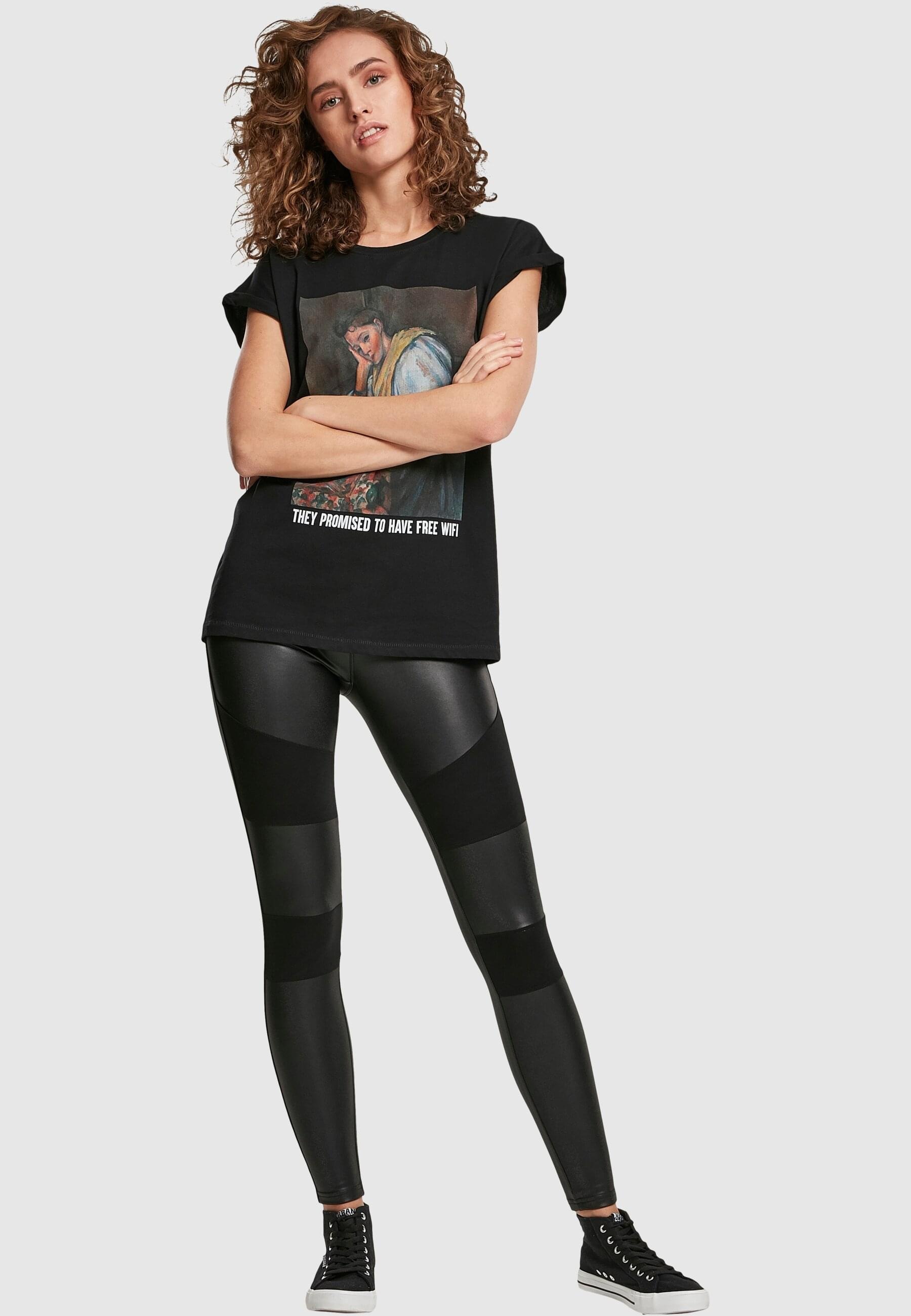 MisterTee Kurzarmshirt »MisterTee Damen Ladies No Wifi Tee«, (1 tlg.)