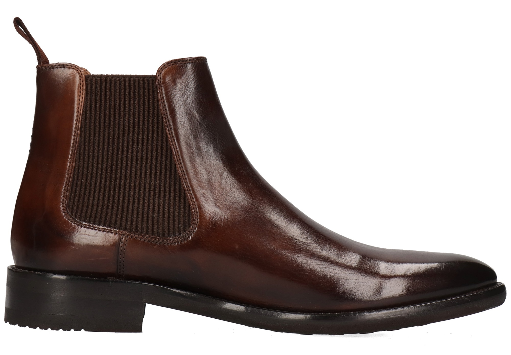 Melvin & Hamilton Chelseaboots »Clint 7 - vegetabil gegerbt«, Business Schuh, Anzugschuh, Stiefelette mit Blockabsatz