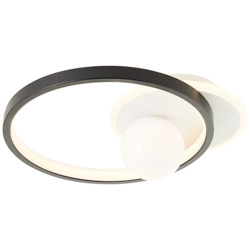 Brilliant Deckenleuchte »Atlanta«, 1 flammig, LED Deckenlampe 30x35cm schwarz/weiß
