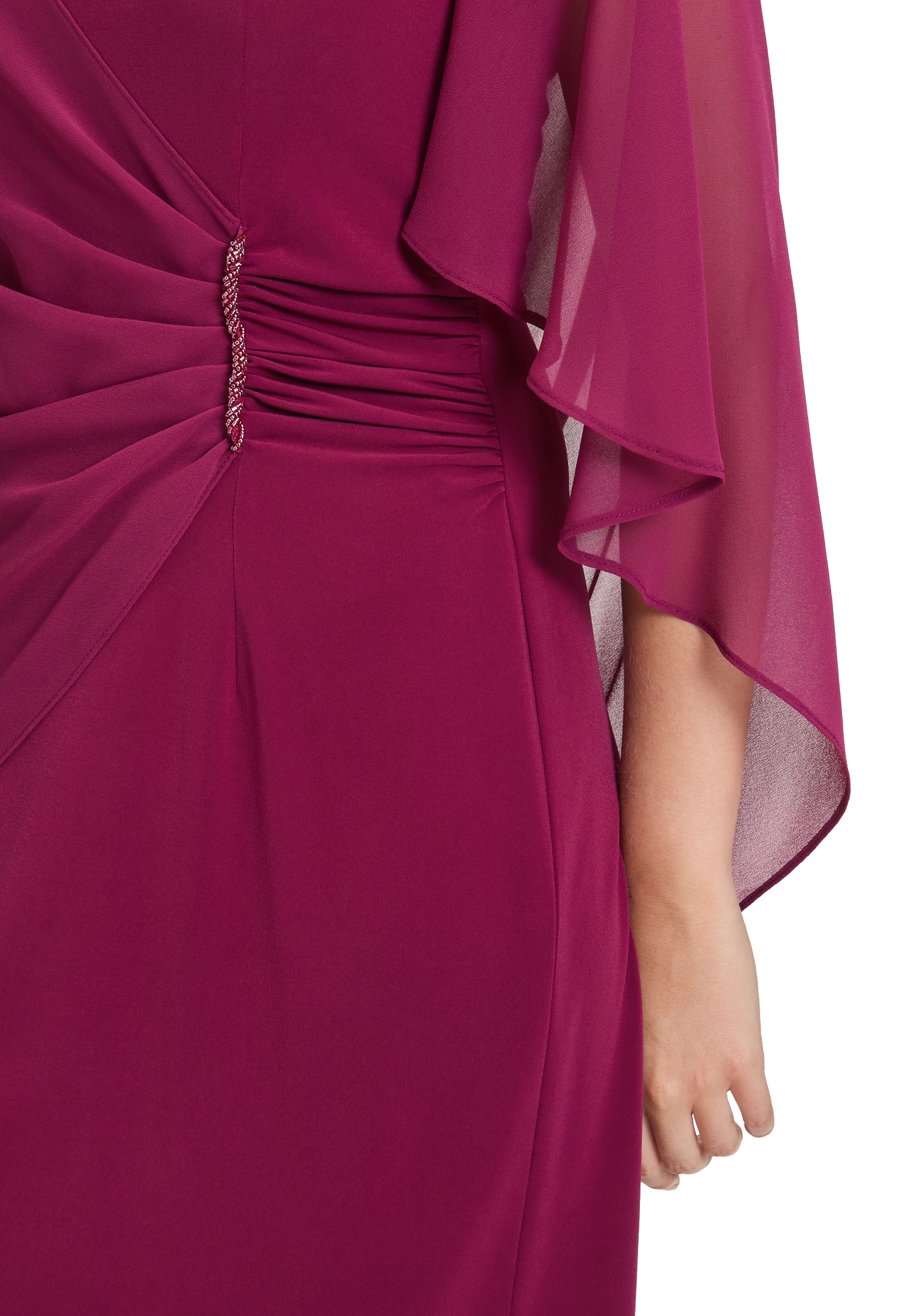Vera Mont Cocktailkleid »Vera Mont Damen Cocktailkleid mit Raffung«, Materialmix