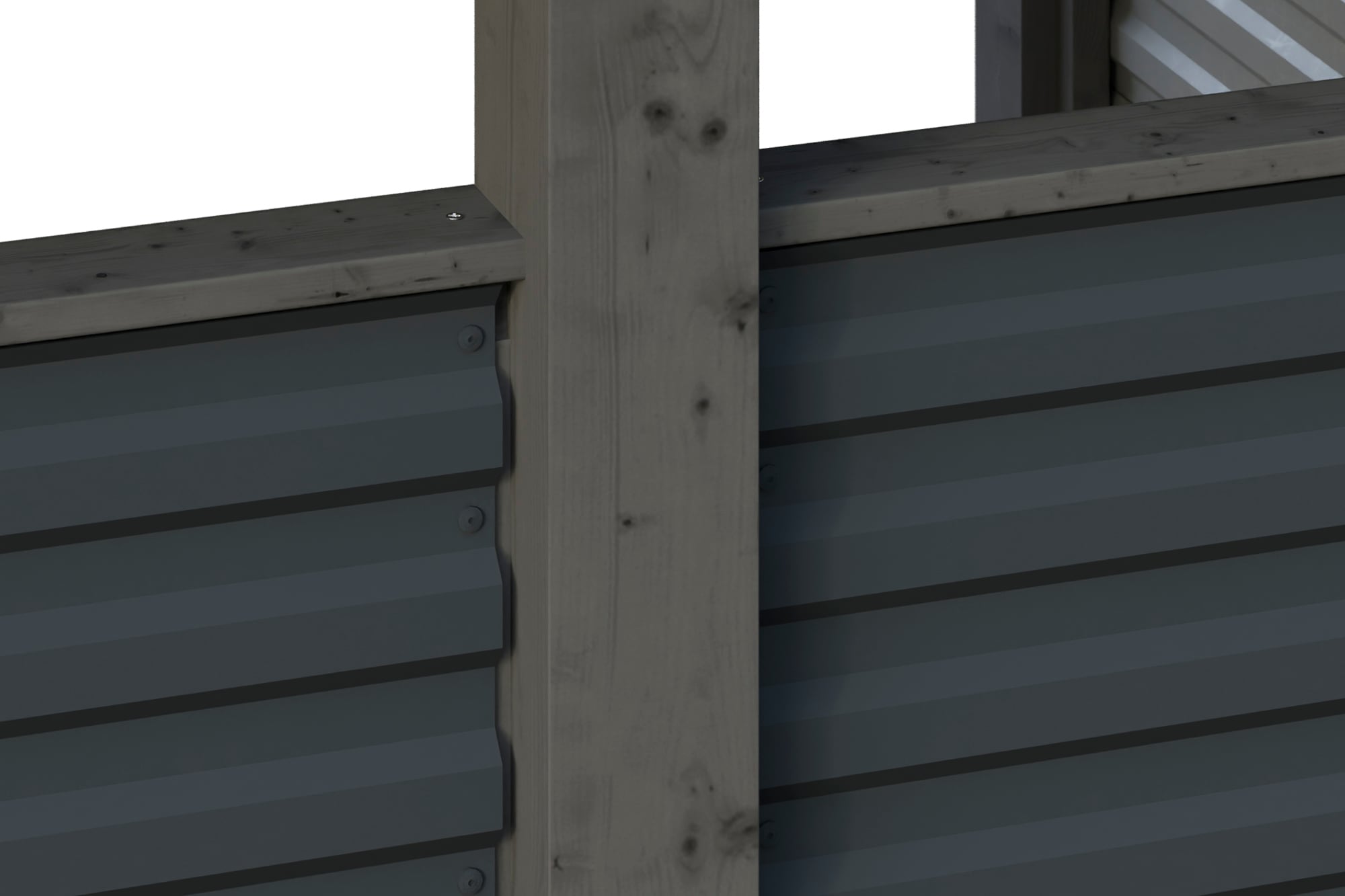 Skanholz Doppelcarport »Friesland Set 14«, Holz, 514 cm, Schiefergrau