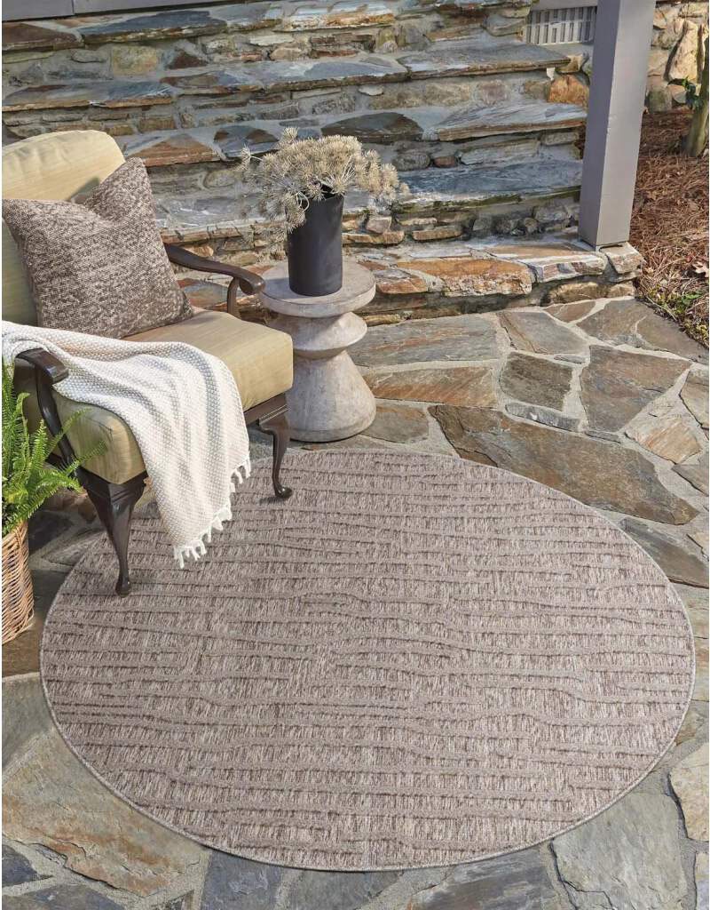 Carpet City "In-& Outdoorteppich Santorini 450, 3D-Effekt, Gestreift" rund günstig online kaufen