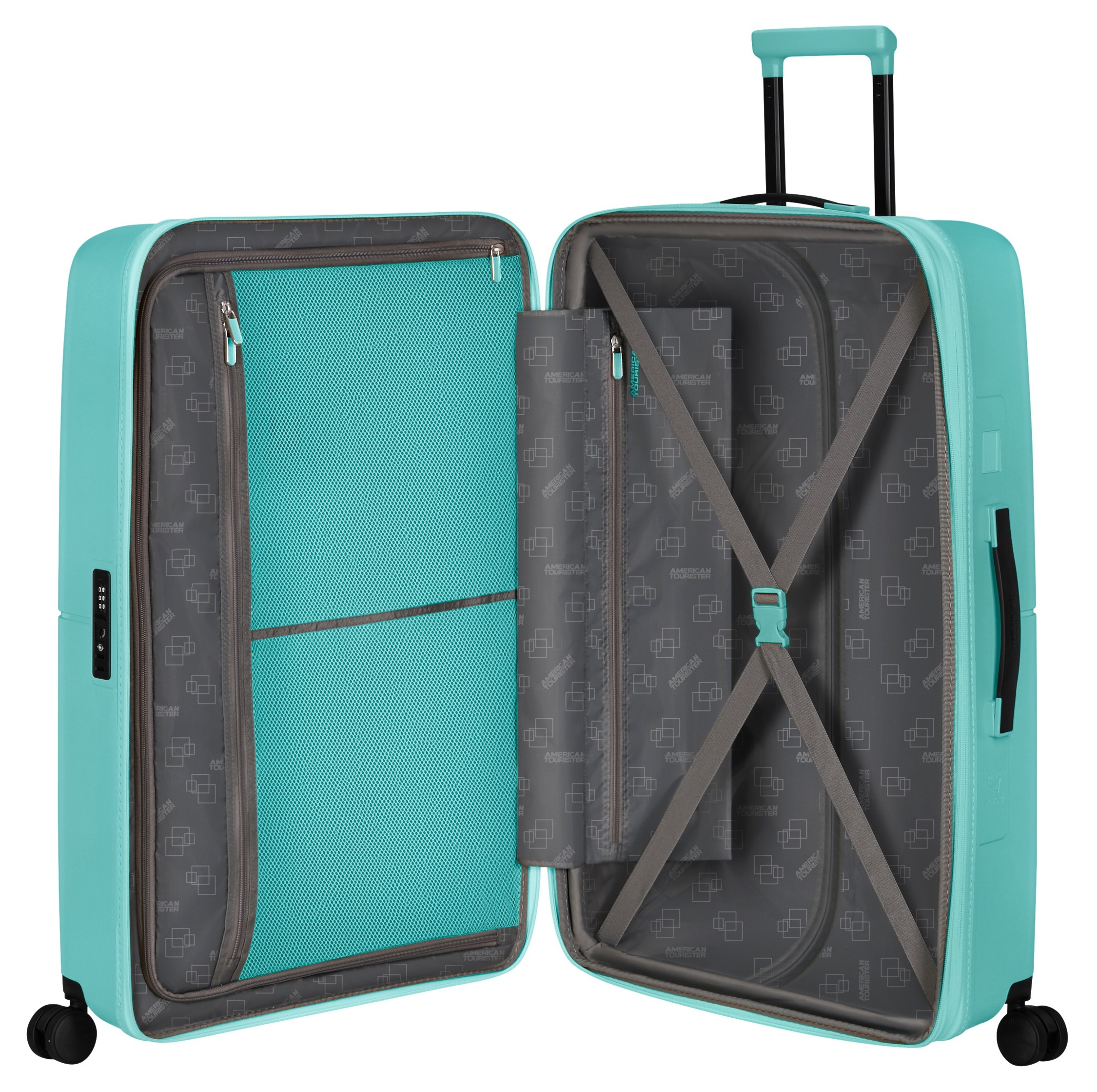 American Tourister® Hartschalen-Trolley »DASHPOP 77«, 4 Rollen, Koffer groß Reisekoffer TSA-Zahlenschloss Aufgabegepäck