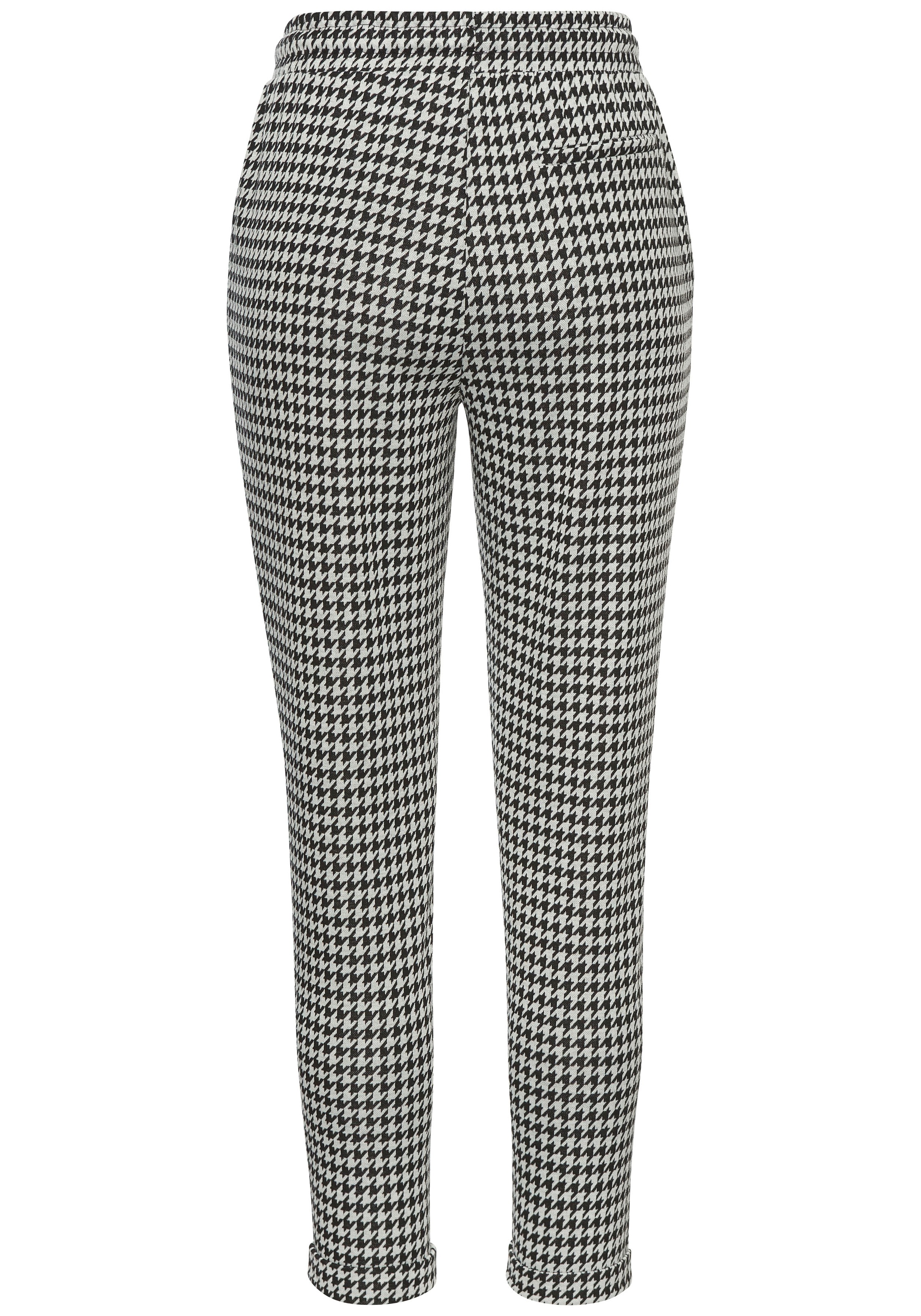LASCANA Schlupfhose mit Hahnentrittmuster und Eingrifftaschen, Joggpants günstig online kaufen
