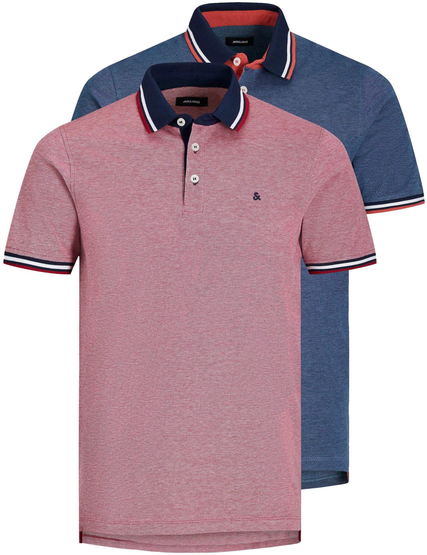 Jack & Jones Poloshirt "JJEPAULOS im Doppelpack mit Logostickerei und Komfo günstig online kaufen