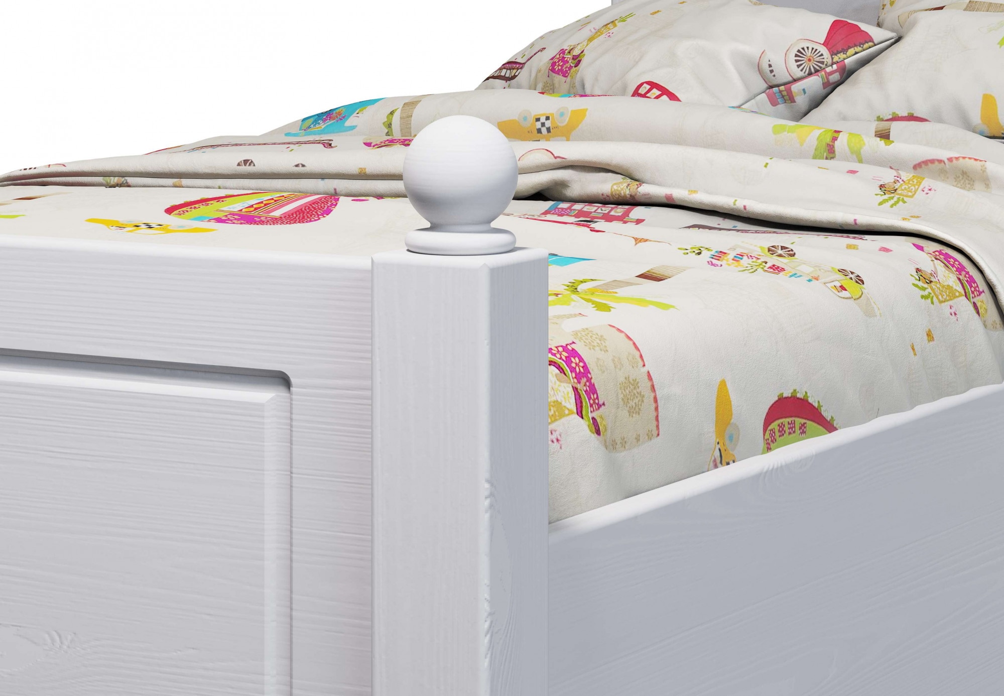 Home affaire Massivholzbett »Mila, hohe Belastbarkeit Jugendbett,! FSC® zertifiziertes Massivholz«, (Breite/Belastbarkeit 180cm/220 KG, 140cm/180 KG, 90cm/=120 KG), aus massiver Kiefer, inklusive Lattenrost