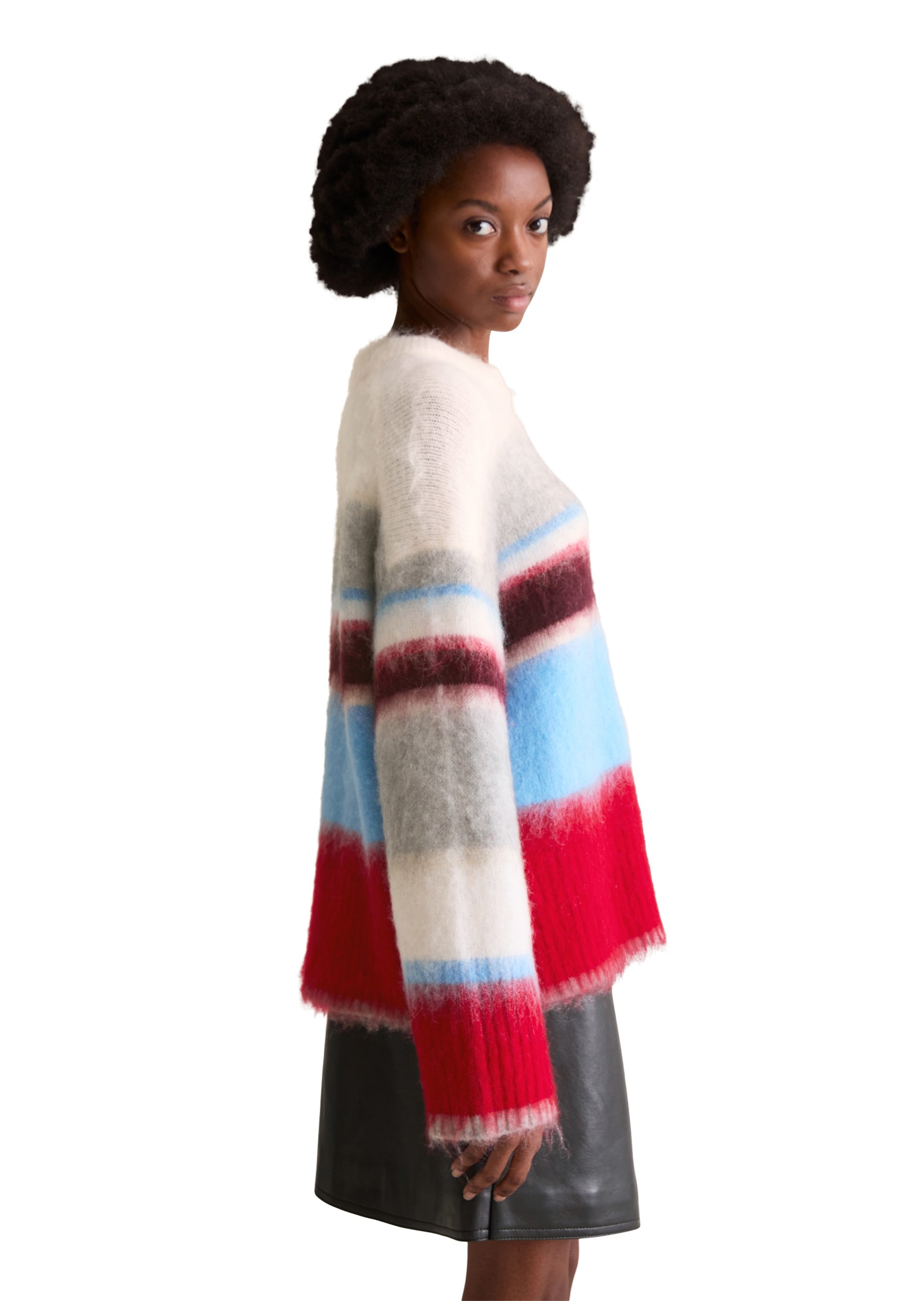 Marc O'Polo DENIM Strickpullover »aus flauschigem Wolle-Mohairwolle-Mix«