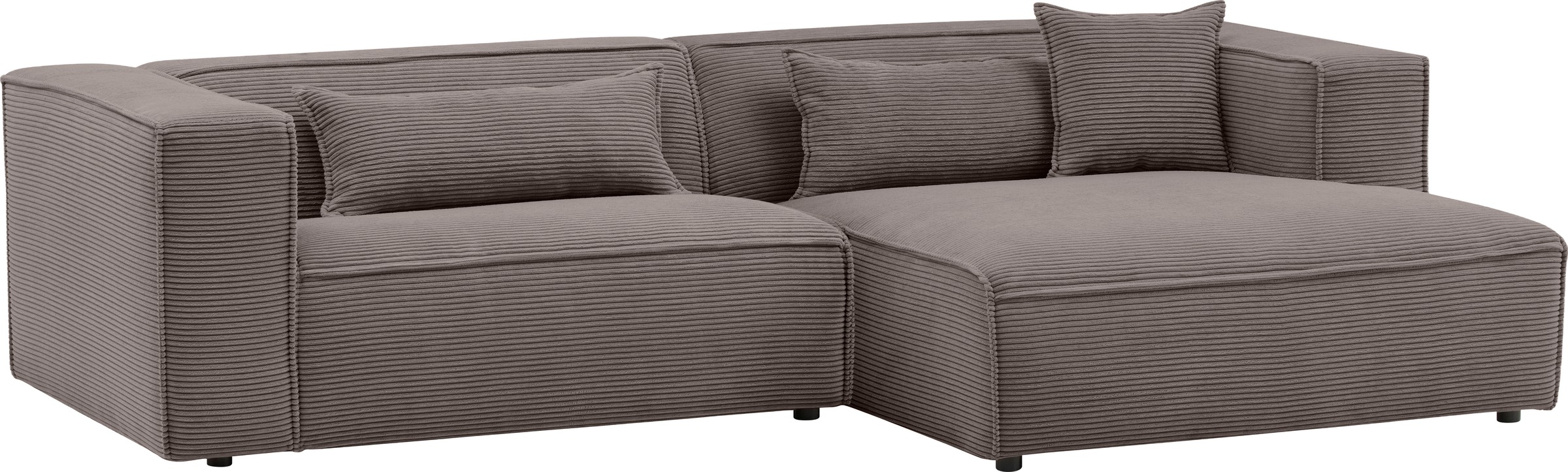 Thumbnail - LeGer Home by Lena Gercke Ecksofa "PIARA mit Kedernaht, Cord, Leinenoptik o. Strukturstoff, Couch, L-Form" wahlweise Ott...