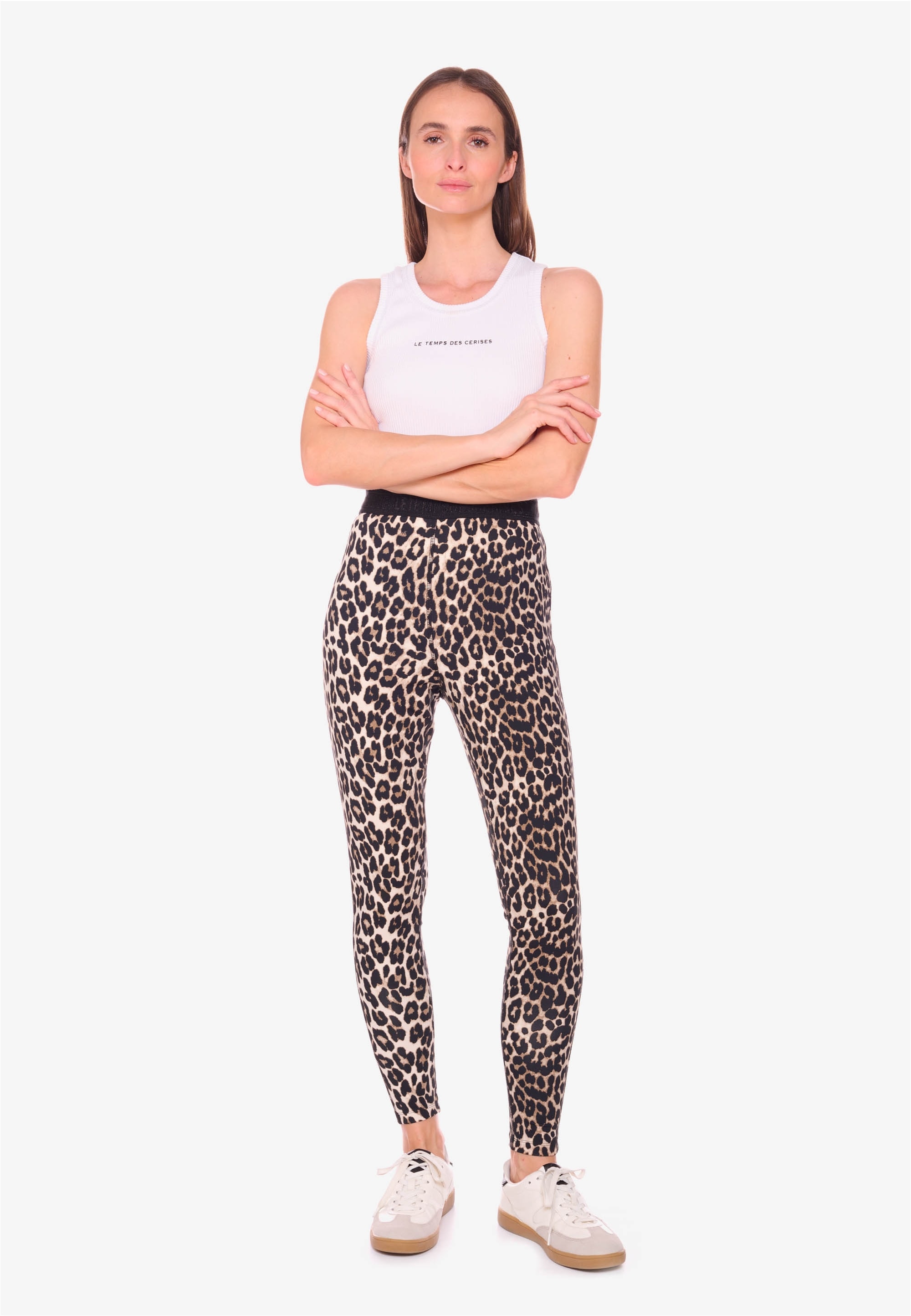 Le Temps Des Cerises Leggings »ZAYN«, in angesagter Leo-Optik