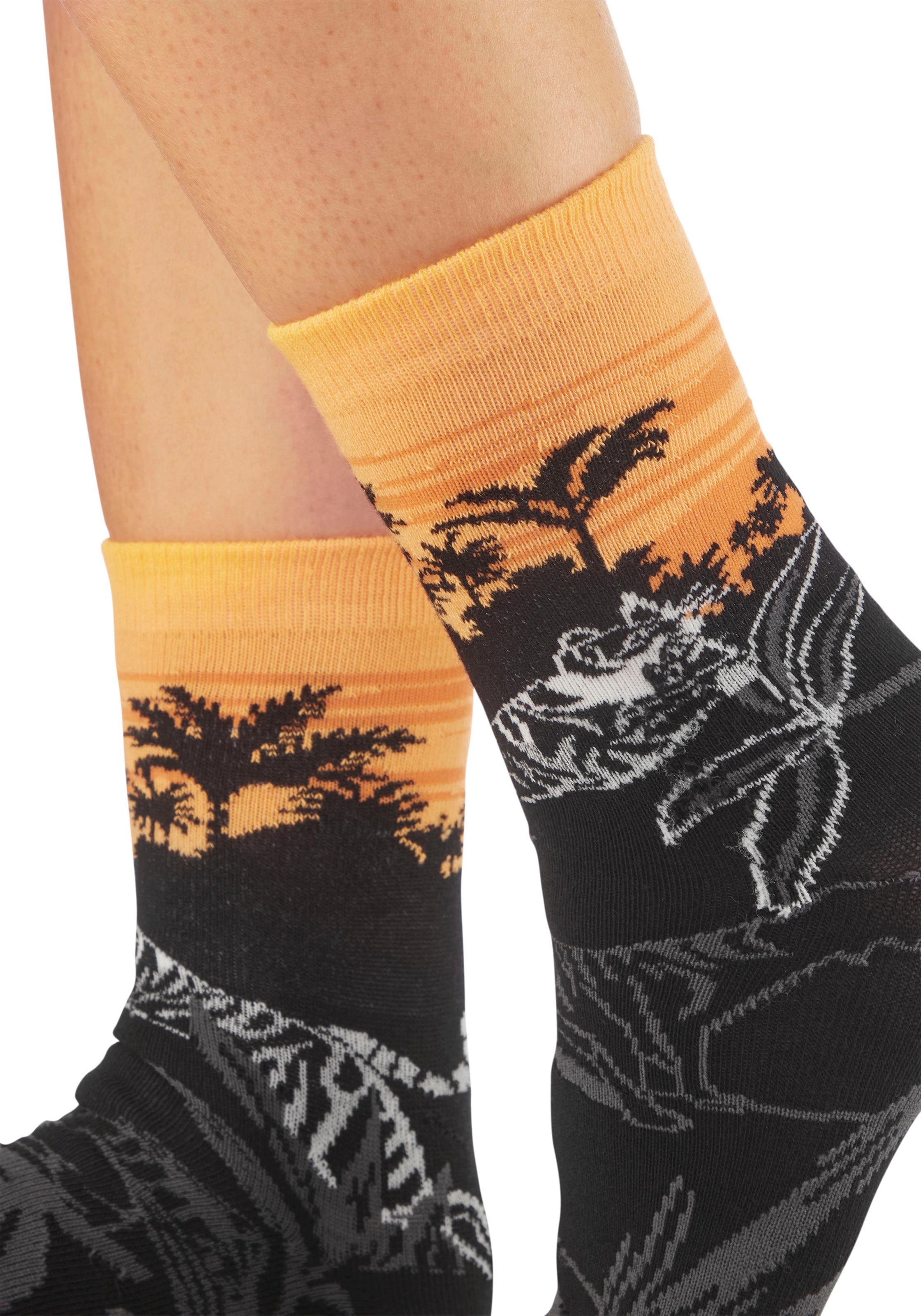 H.I.S Basicsocken Packung, 5 Paar tlg. mit aufwendigen Designs