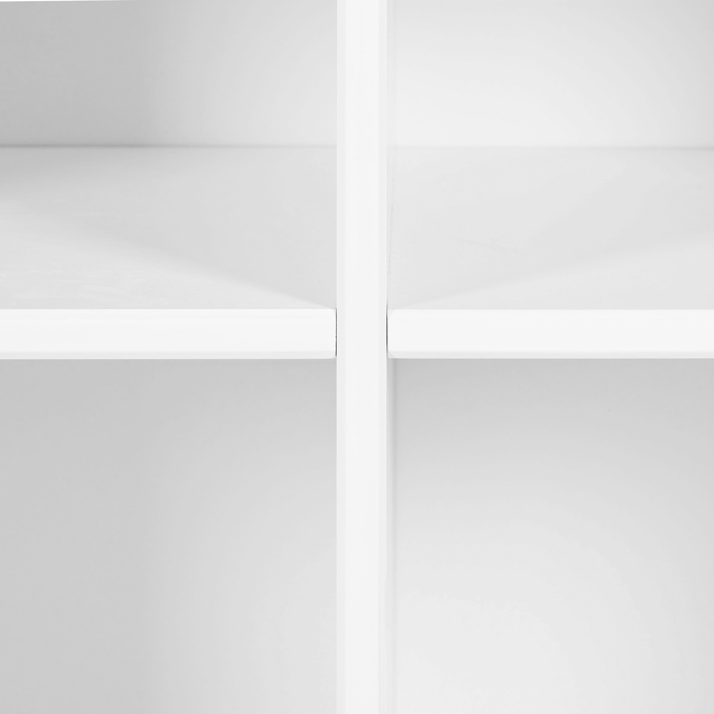 Inter Link Stauraumregal »Pinora, Kiefer Massivholz, Weiss, 122 x 45 x 76 cm« 1 Stk. tlg. Platz für Faltboxen, 6 Fächer, moderner Skandi Look
