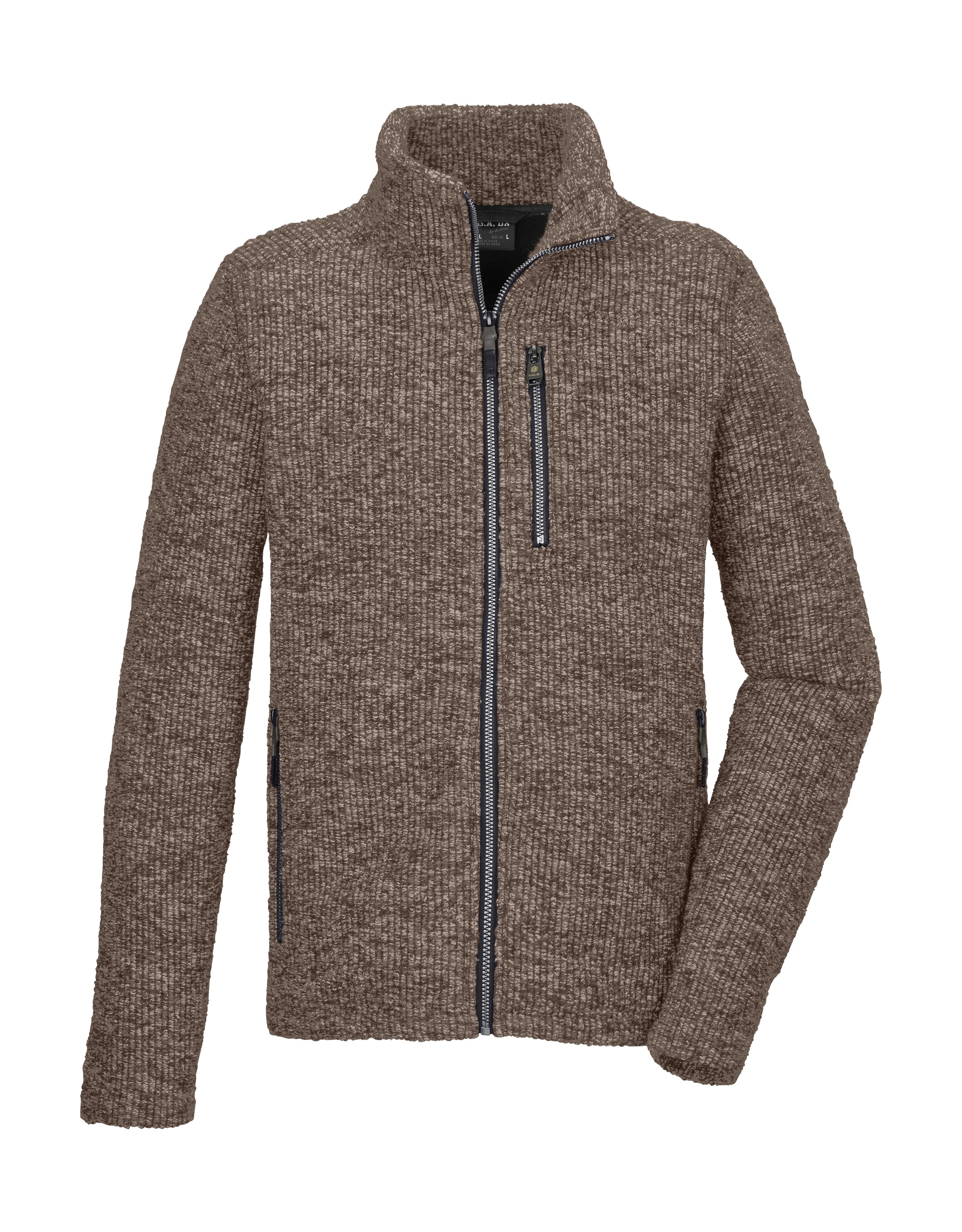 G.I.G.A. DX by killtec Fleecejacke »GW 53 MN KNTFLC JCKT« Windabweisende Strickjacke mit Zipper-Taschen