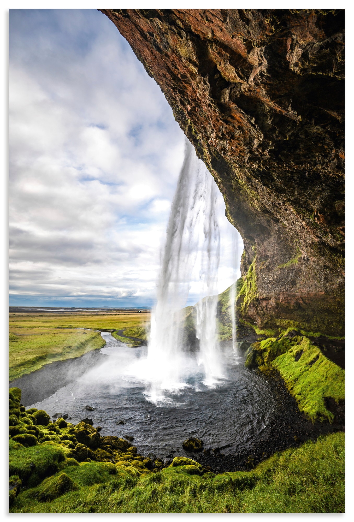 Artland Wandbild "Wasserfall Seljalandsfoss auf Island" Wasserfallbilder 1 Stk. tlg. als Alubild, Leinwandbild, Poster, Wandaufkleber in verschied. Größen