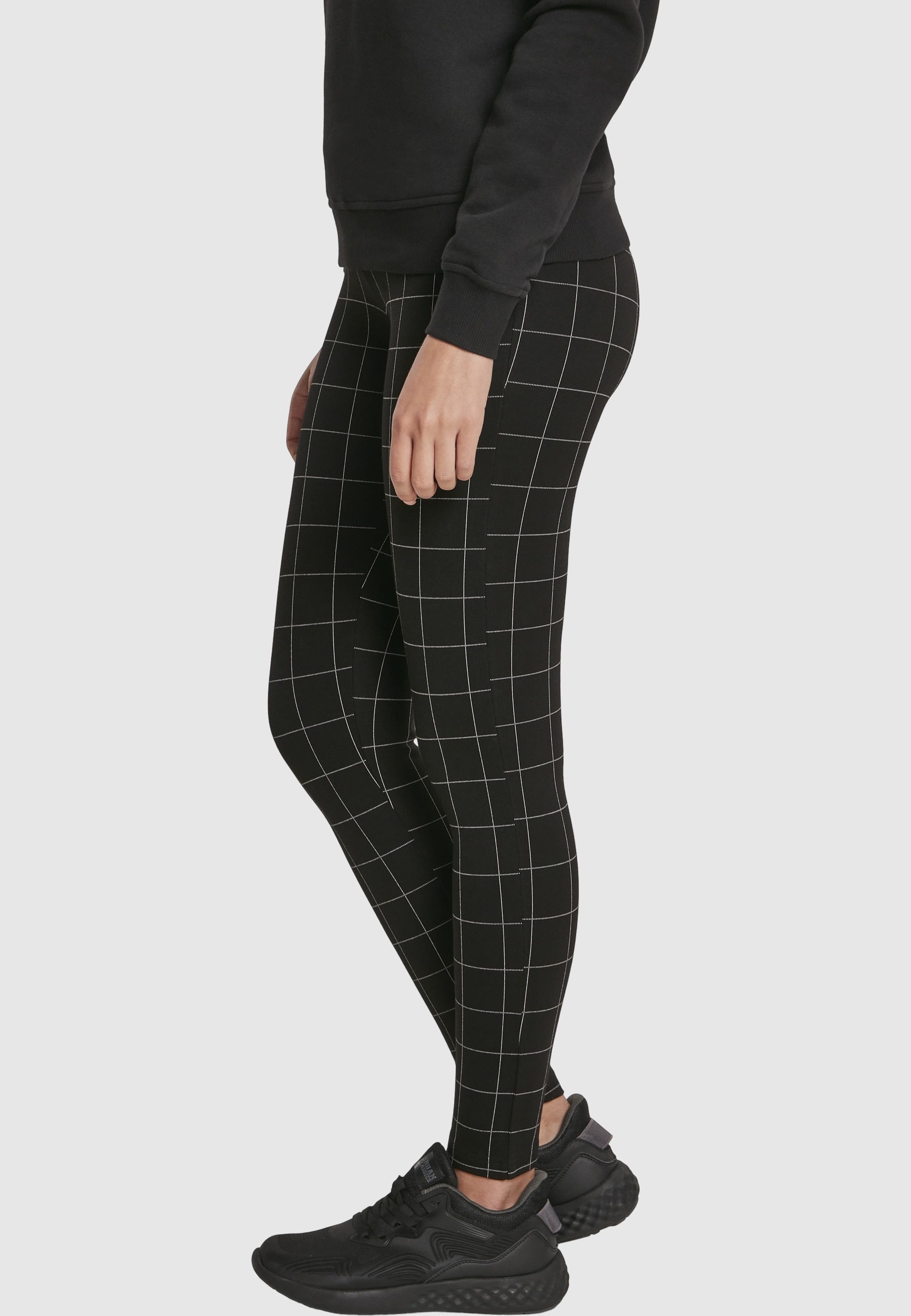 URBAN CLASSICS Leggings »Urban Classics Damen Ladies Check High Waist Leggings«
