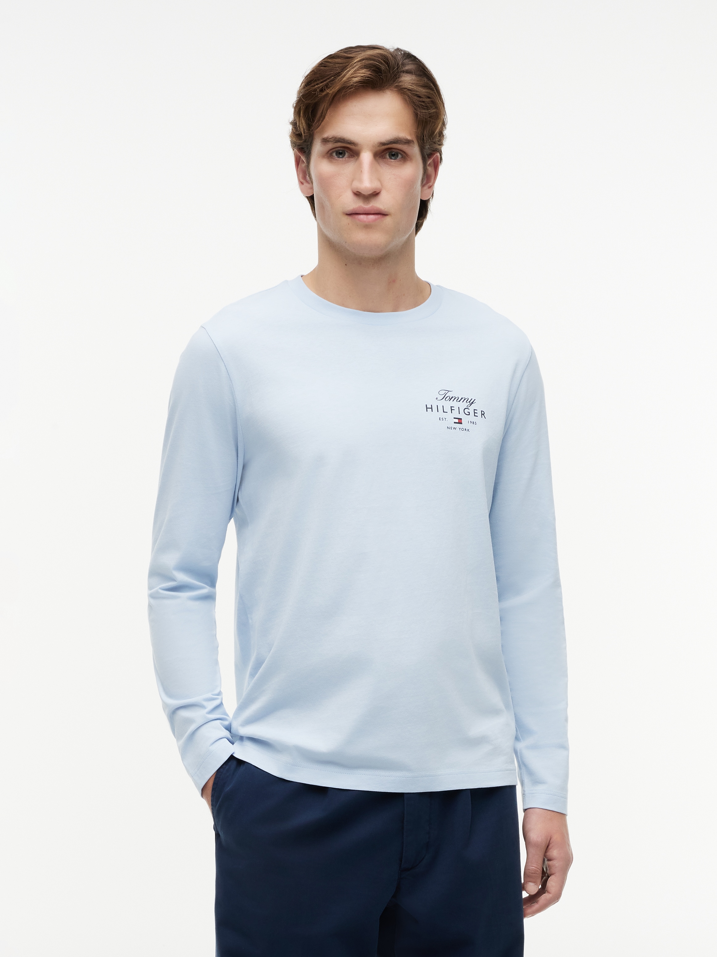 Tommy Hilfiger Langarmshirt "SCRIPT STACK LS REGULAR TEE"