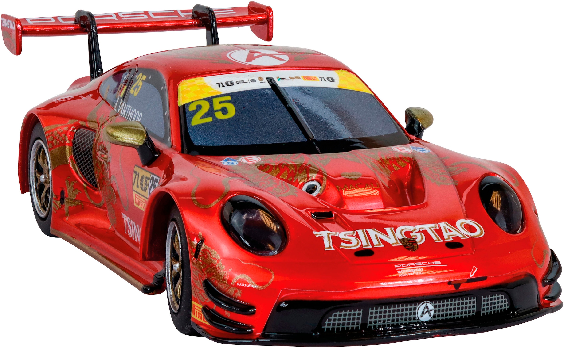 Carrera® Rennbahn-Auto »Carrera Hybrid Porsche 911 GT3 R 'Absolute Racing, No.25' Macao«, mit Licht und Sound