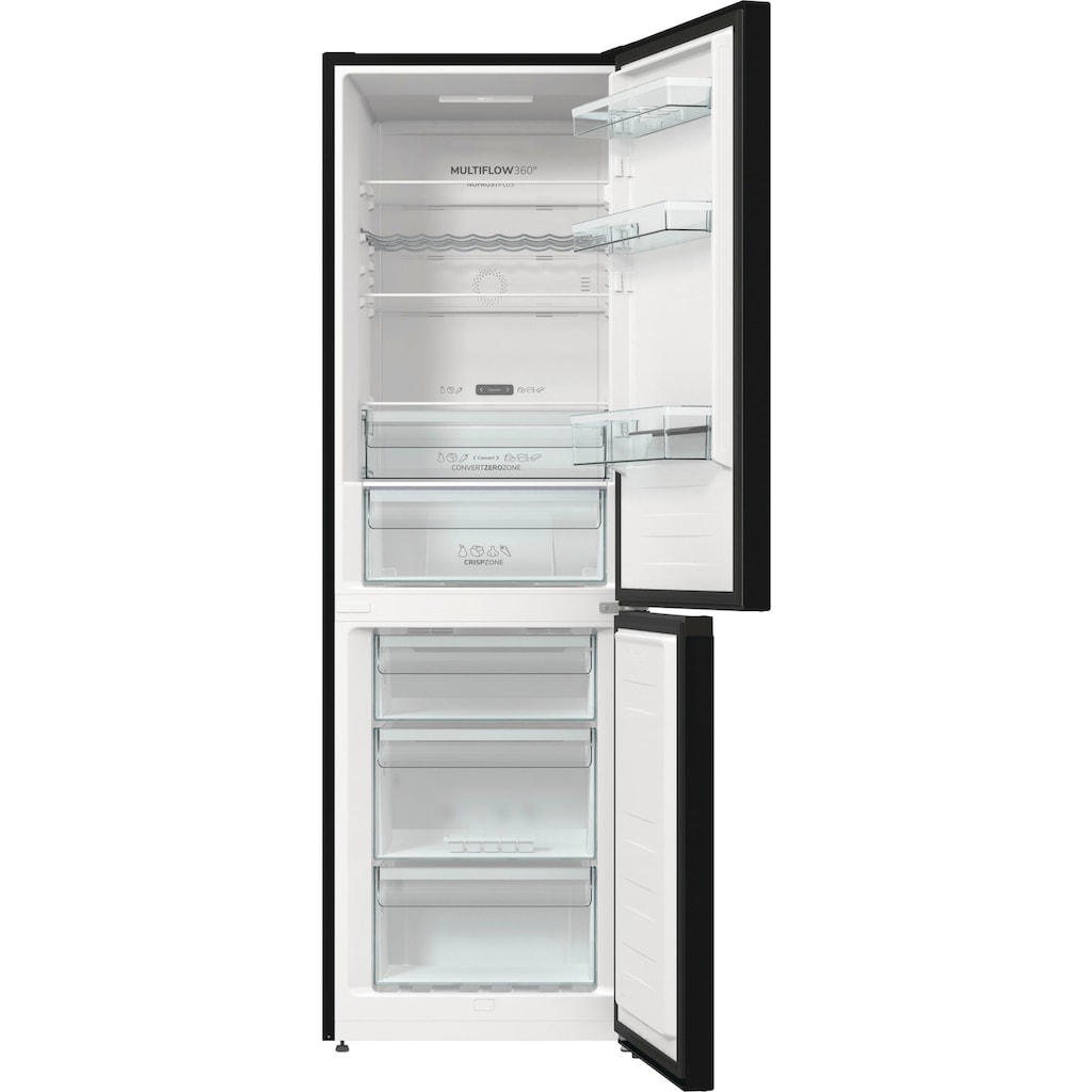 GORENJE Kühl-/Gefrierkombination »NK79C0D«, NK79C0DBK, 185 cm hoch, 60 cm breit