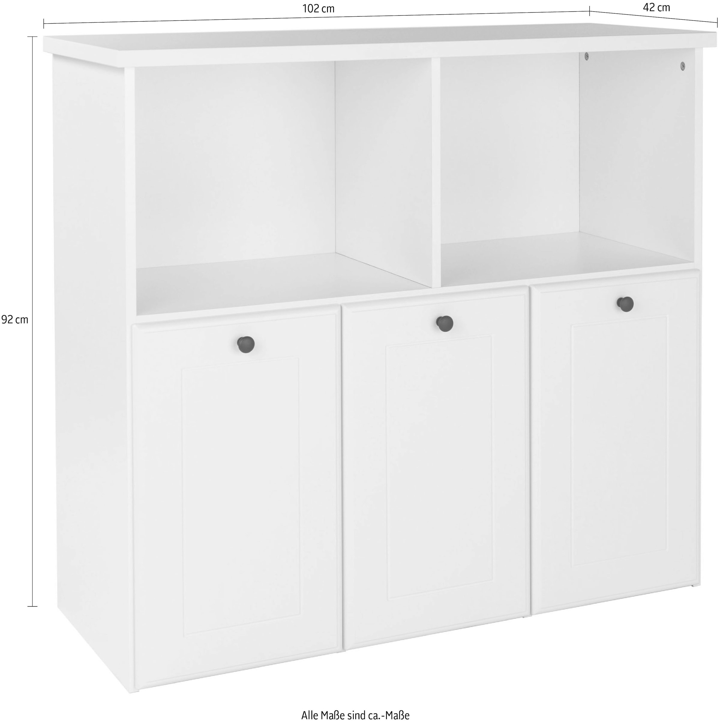 arthur berndt Kinderregal »Thilo« Modernes Spielzeugregal mit 3 geräumigen Schubkästen