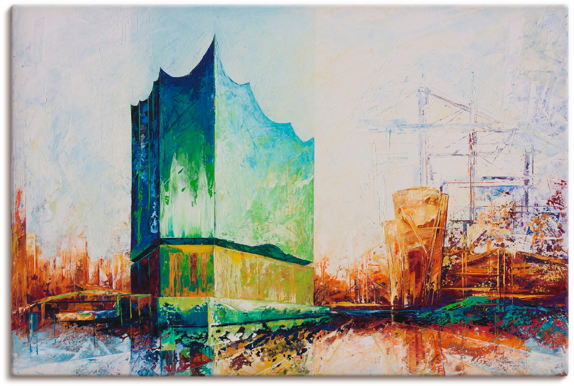 Artland Leinwandbild "Elbharmonie Hamburg" Deutschland 1 Stk. tlg. auf Holz günstig online kaufen