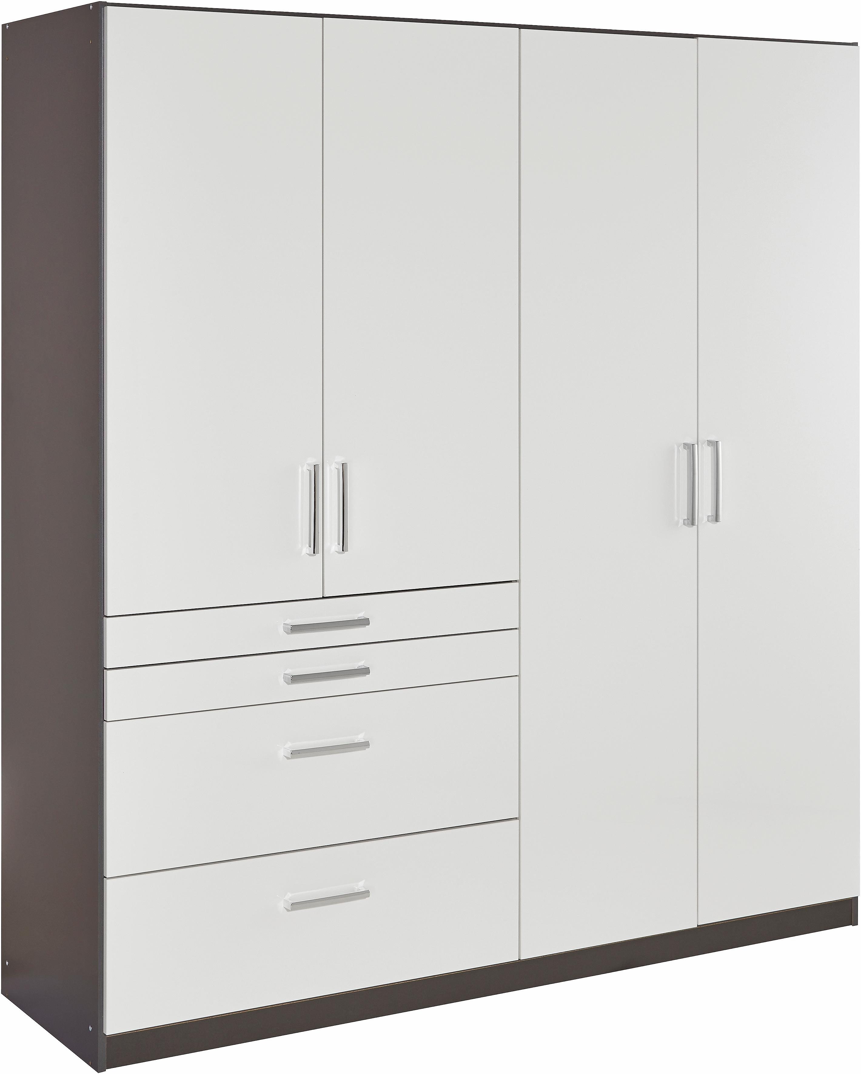 rauch Drehtürenschrank "Kleiderschrank Schrank Garderobe Garderobenschrank HOMBURG" mit viel Stauraum, oberer Schubkasten mit Einteilung MADE IN GERMANY