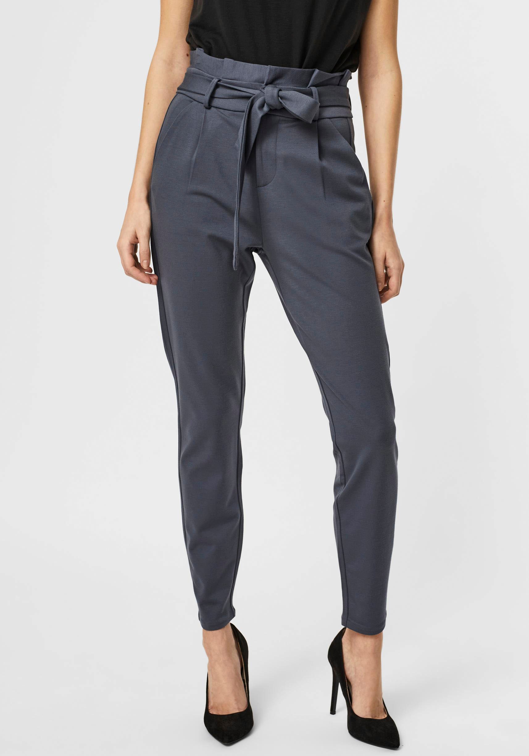 Vero Moda Paperbag-Hose "VMEVA HR LOOSE PAPERBAG PANT GA NOOS" Viskosemischung