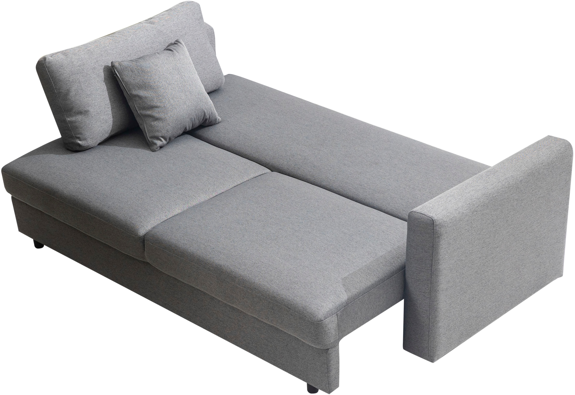 OTTO home Schlafsofa »LIOORA 3-Sitzer (240cm), Cord und Webstoff« Bettfunktion & Bettkasten, Premium Sitzkomfort (HR-Schaum/Federkern)