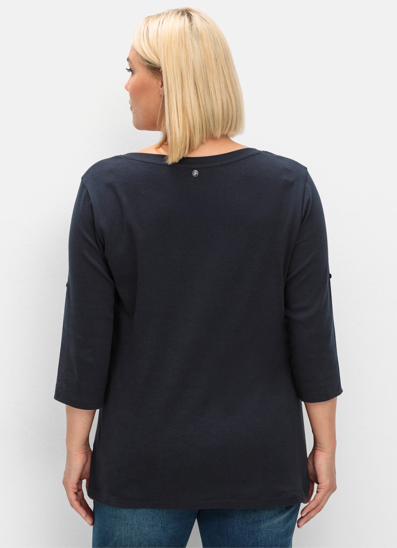 Sheego 3/4-Arm-Shirt "3/4-Arm-Shirt", (1 tlg.) günstig online kaufen