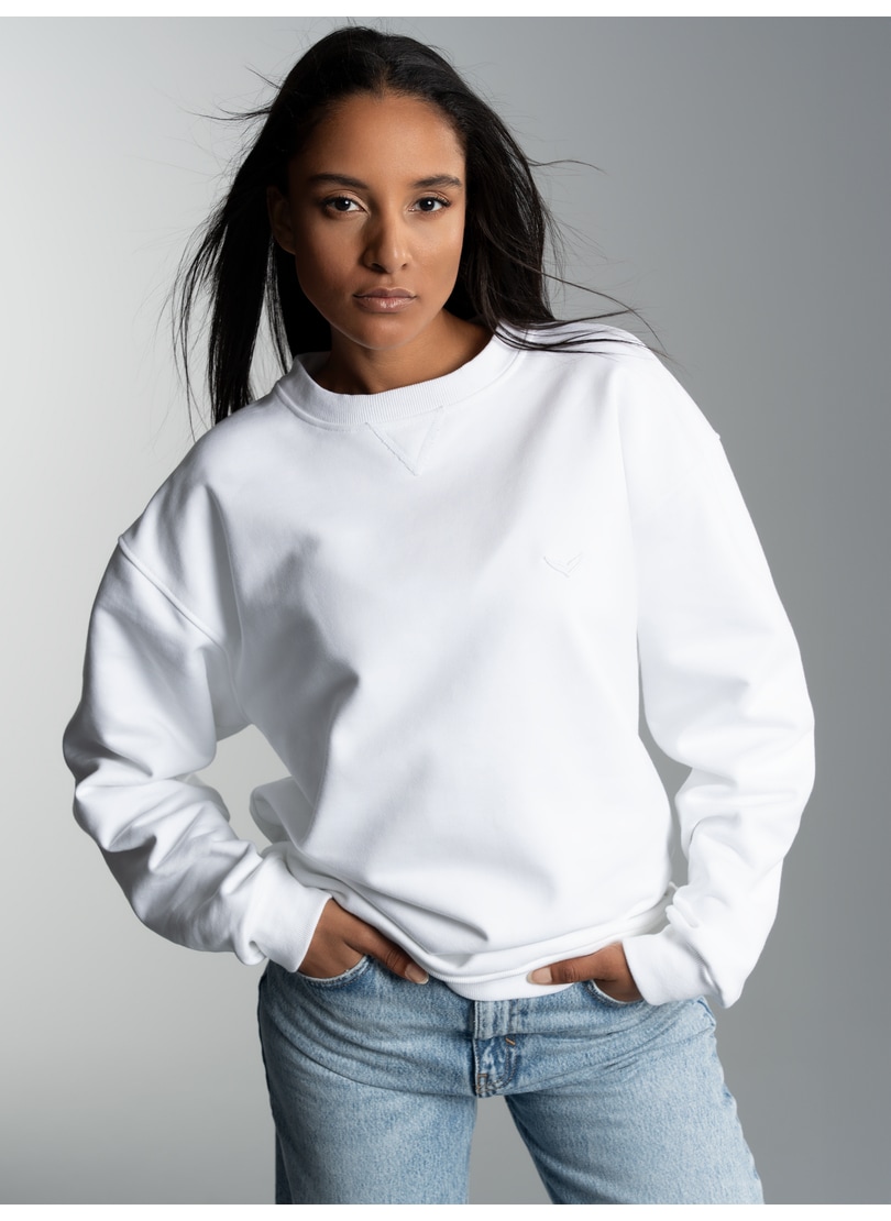 Trigema Sweatshirt "TRIGEMA Basic Sweatshirt mit weicher Innenseite" günstig online kaufen