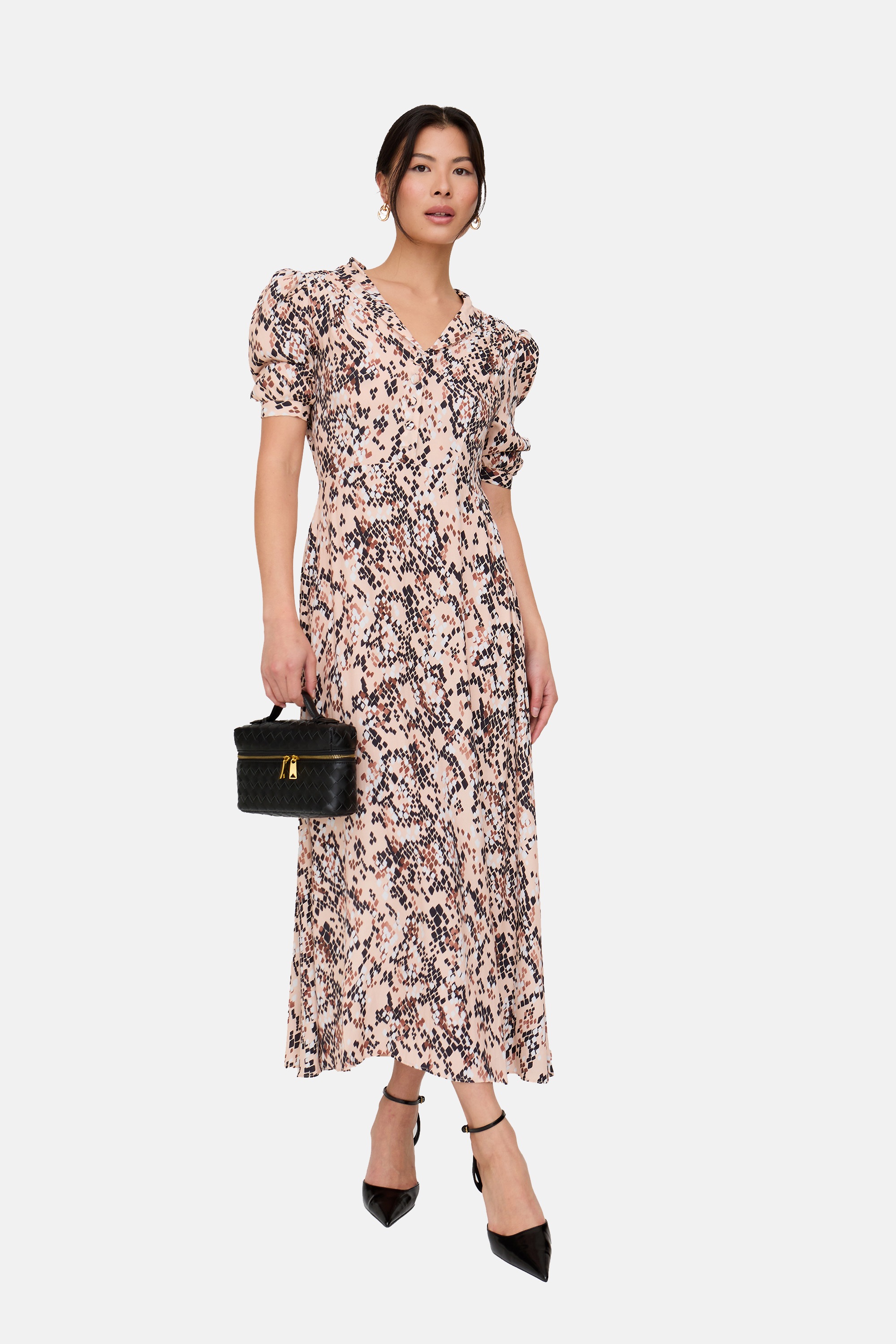Lily and Lionel Midikleid »Julia Button Down Print Maxi Dress Damen«