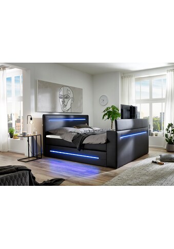 meise.möbel Boxspringbett, mit TV-Lift, LED-Beleuchtung, USB-Anschluss und Topper kaufen