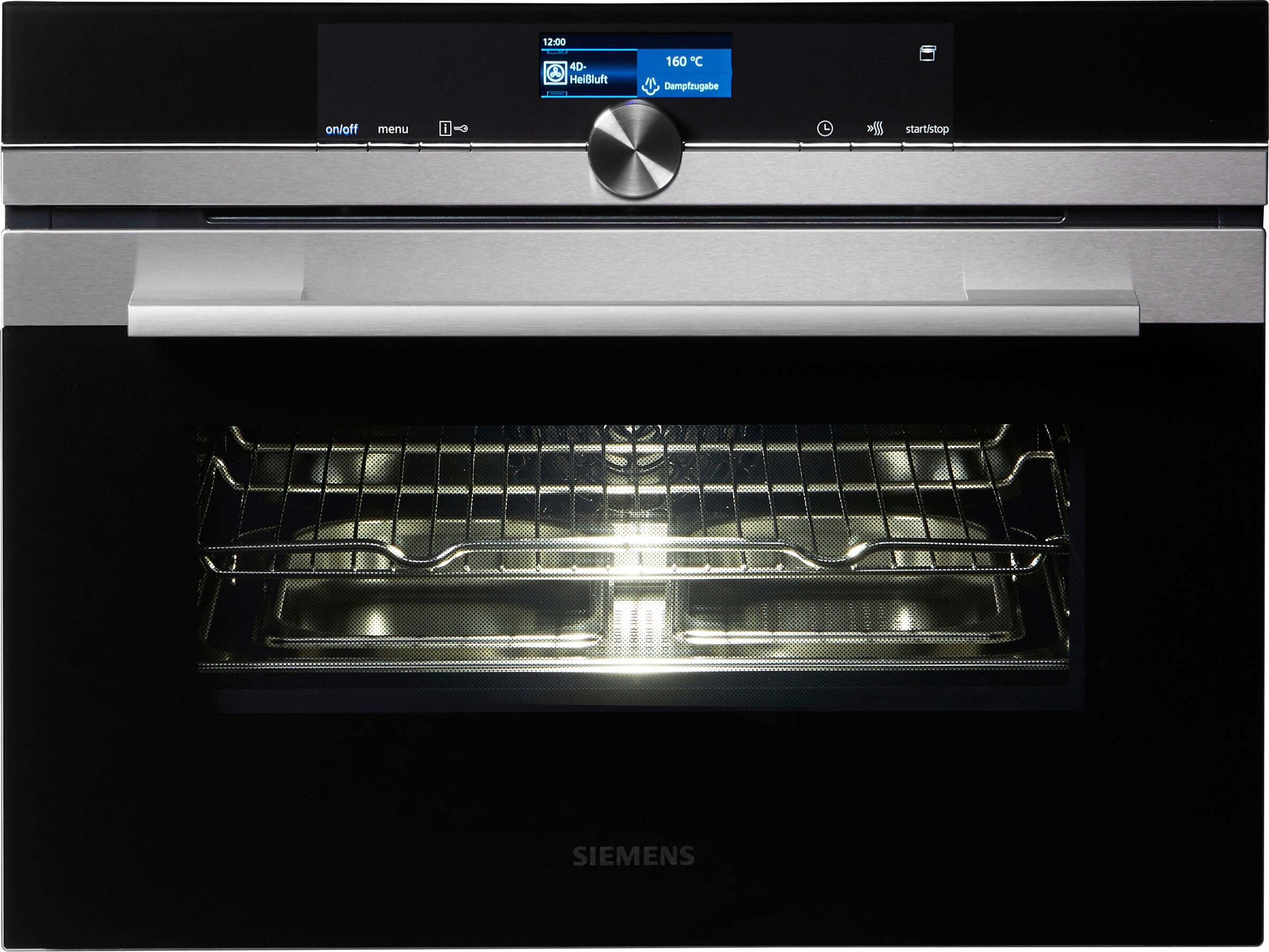 SIEMENS Dampfbackofen iQ700 »CS636GBS2«, mit Teleskopauszug nachrüstbar