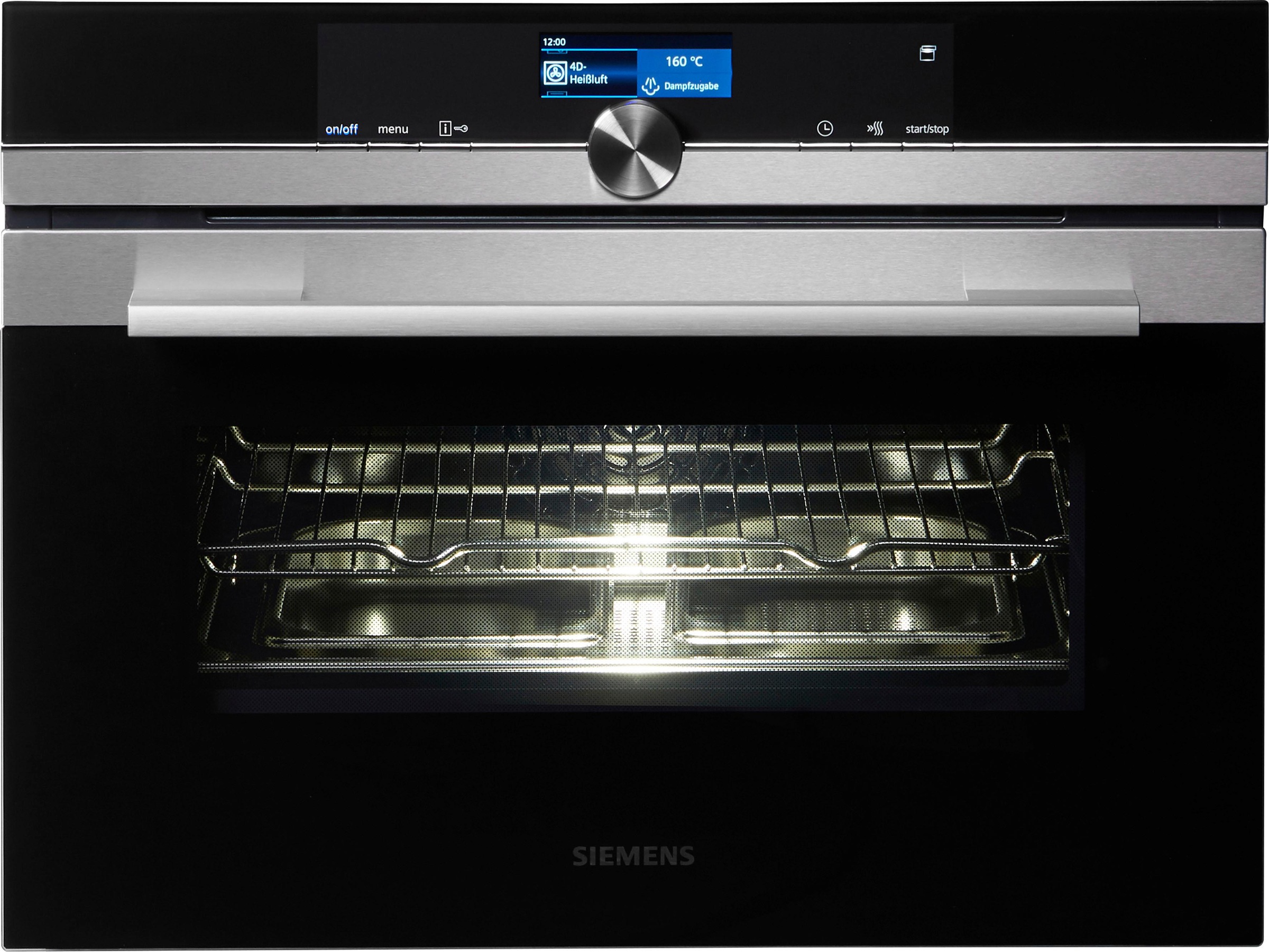 SIEMENS Dampfbackofen »CS636GBS2«, iQ700, CS636GBS2, mit Teleskopauszug nachrüstbar