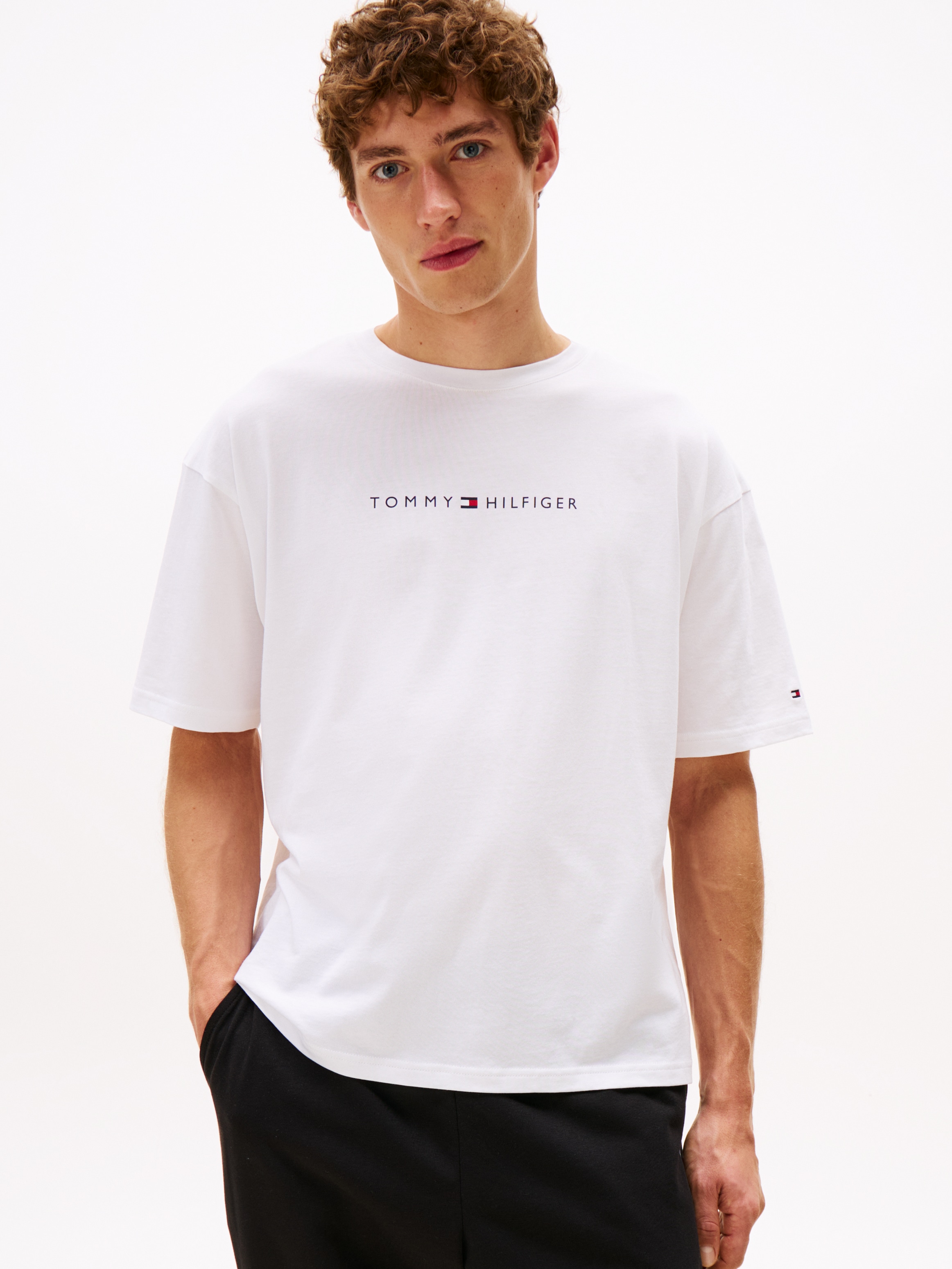 Tommy Hilfiger Underwear T-Shirt "TEE CONT. LOGO", mit Rundhals, normale Pa günstig online kaufen