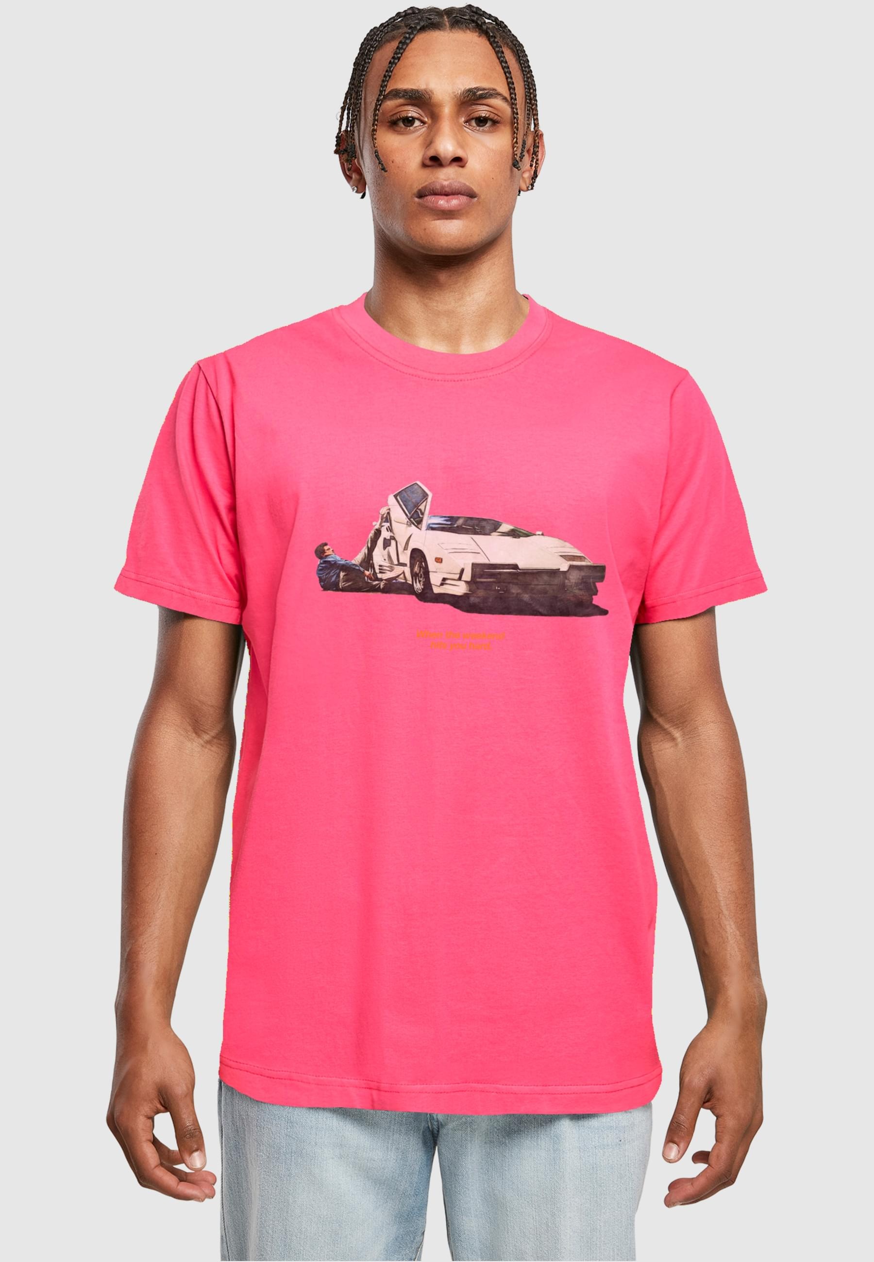 Thumbnail - MisterTee T-Shirt "MisterTee Herren Weekend Wolf Tee", (1 tlg.)