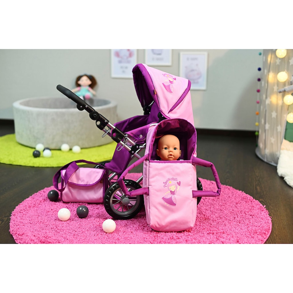 Knorrtoys® Kombi-Puppenwagen »Ruby, princess pink«