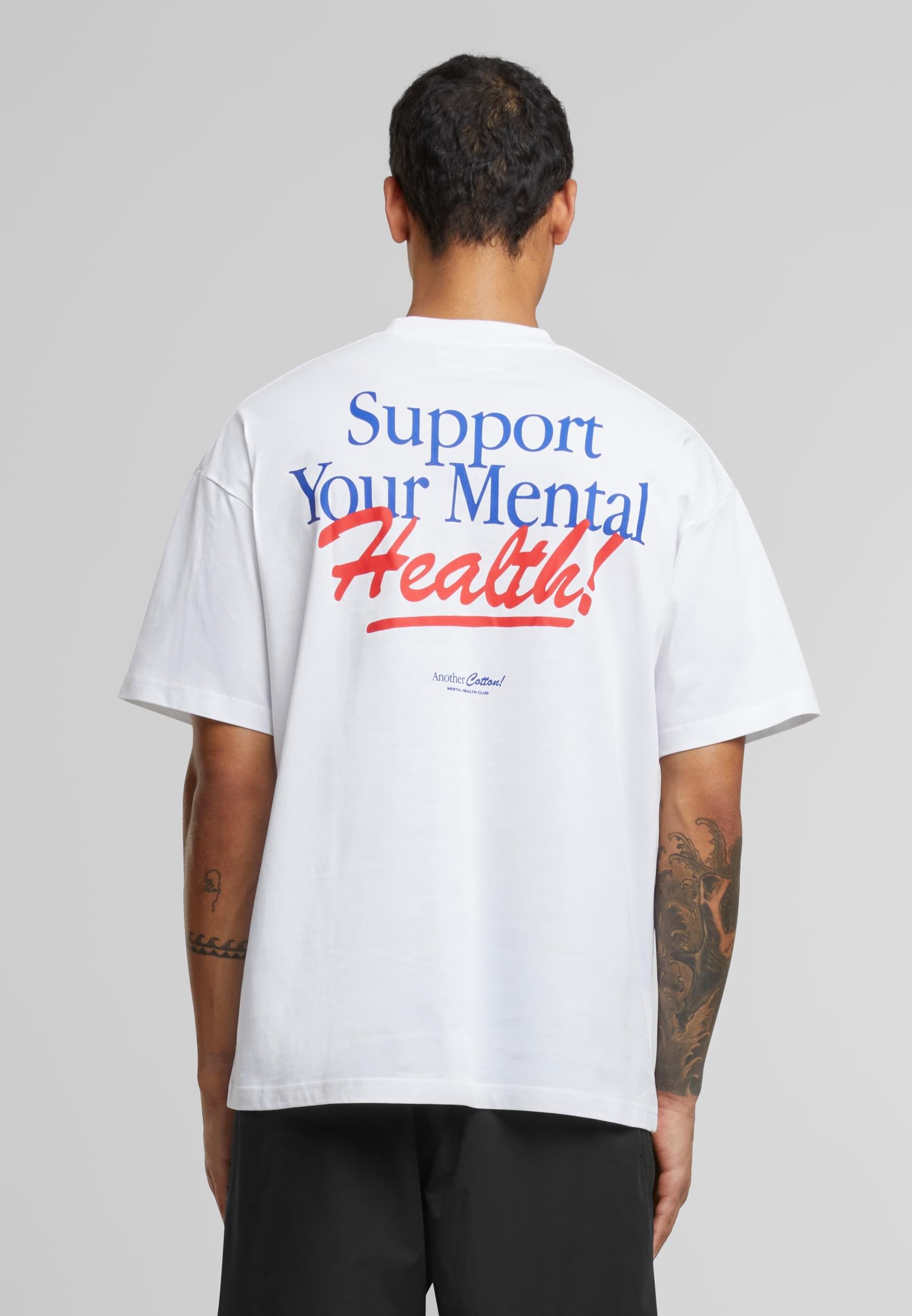 Another Cotton Lab T-Shirt »Another Cotton Lab Support Your Mental Oversized T-Shirt«, (1 tlg.)