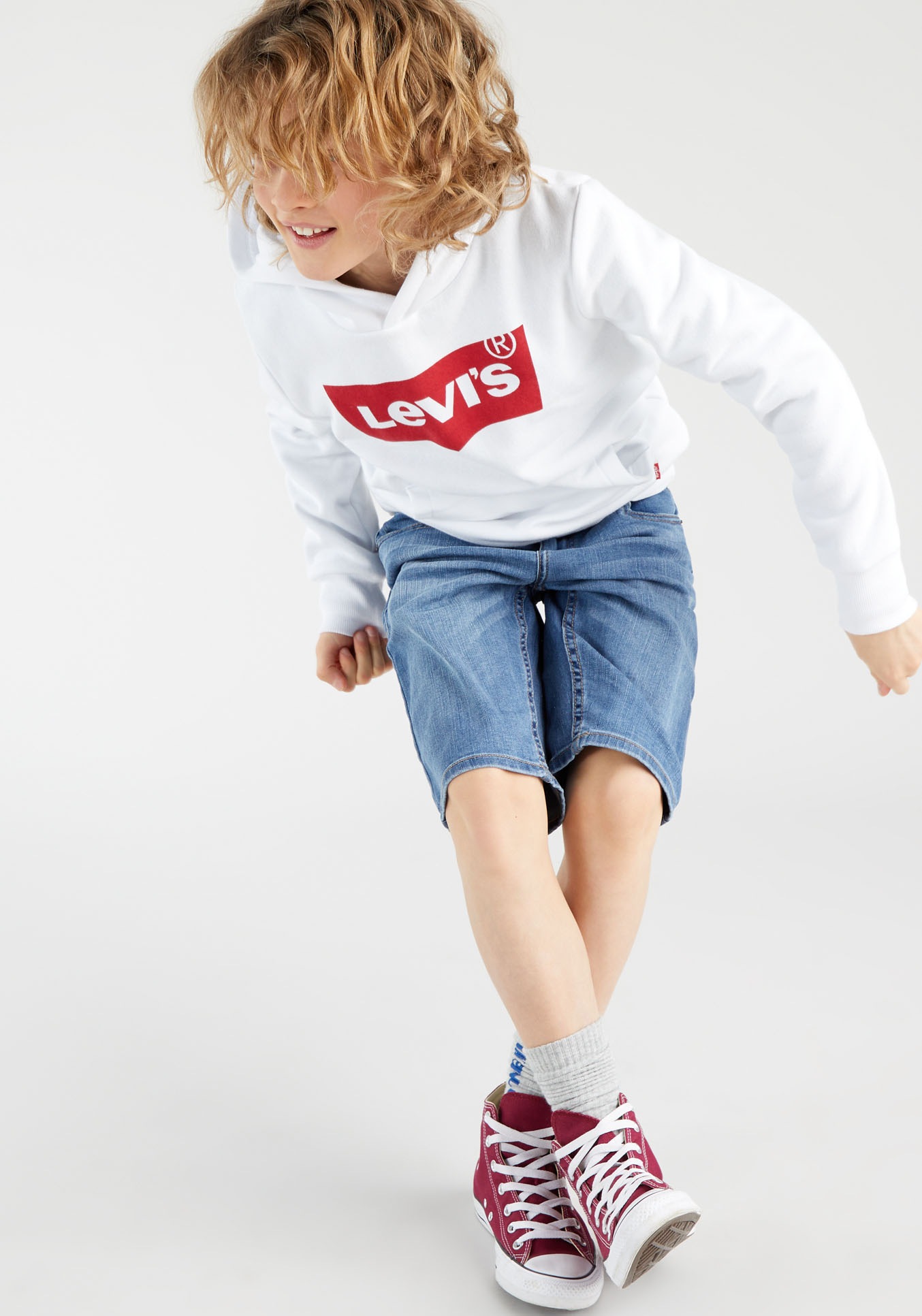 Levi's® Kids Kapuzensweatshirt »LVB BATWING PULLOVER HOODIE«, for BOYS