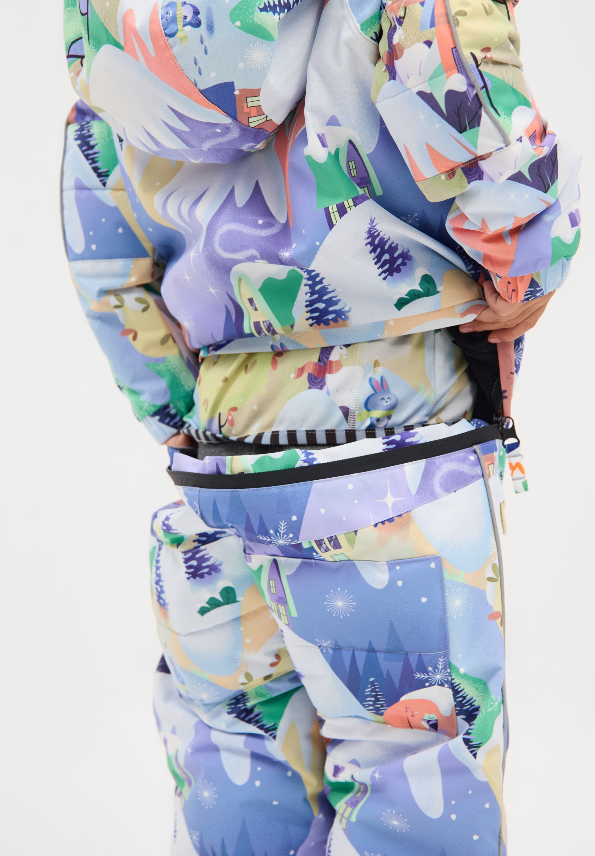 WeeDo Schneeoverall »COSMO PASTELWORLD Schneeanzug« Mitwachsender Schneeanzug