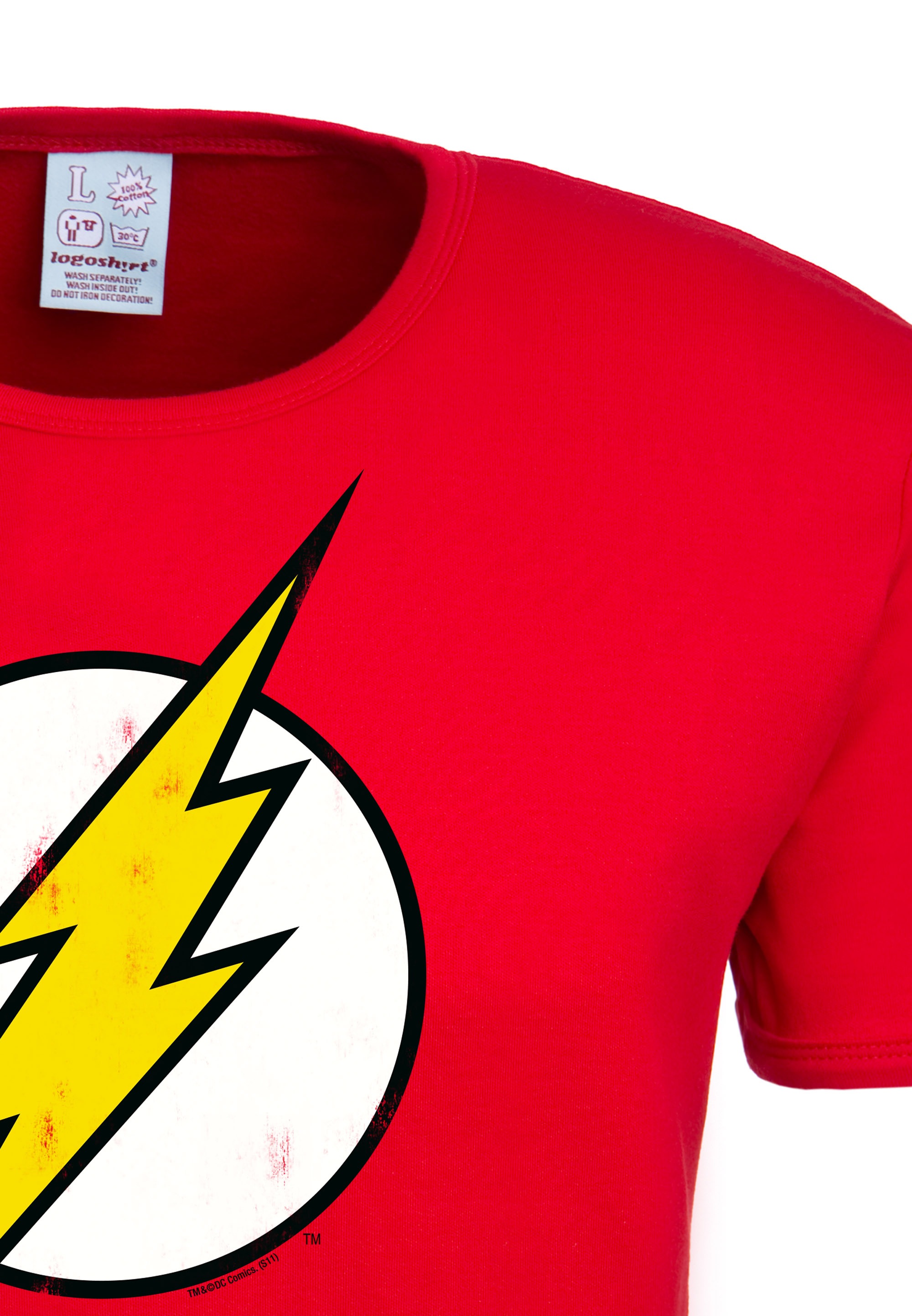 LOGOSHIRT T-Shirt »Flash Logo«, mit lizenzierten Originaldesign