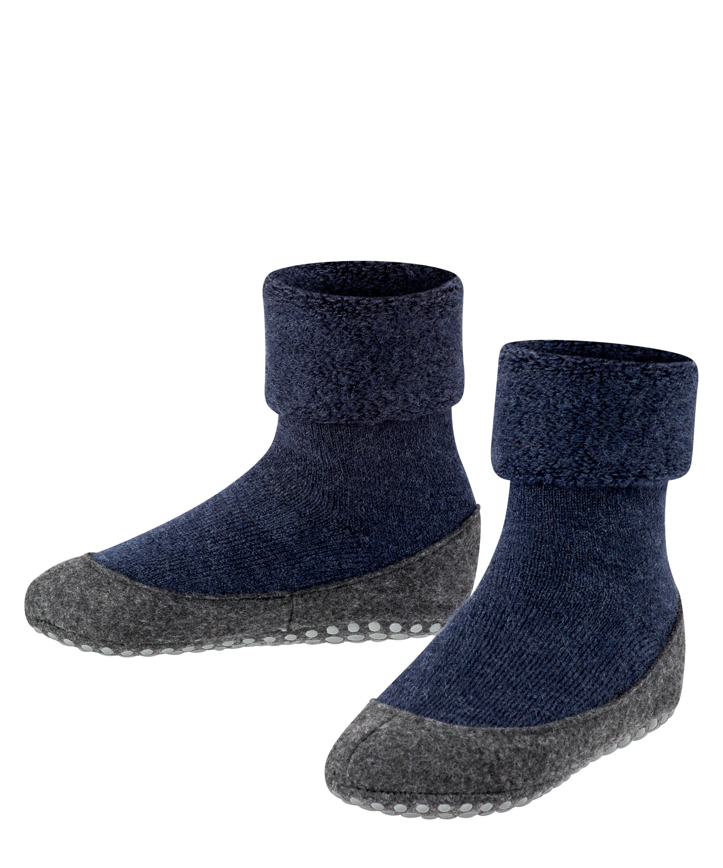 FALKE Kinder Haussocken "Cosyshoe Minis", Gr. 23, blau, Obermaterial: 90% Schurwolle, 10% Polyamid, unifarben, Socken, für Kinder, mit Merinowolle,
