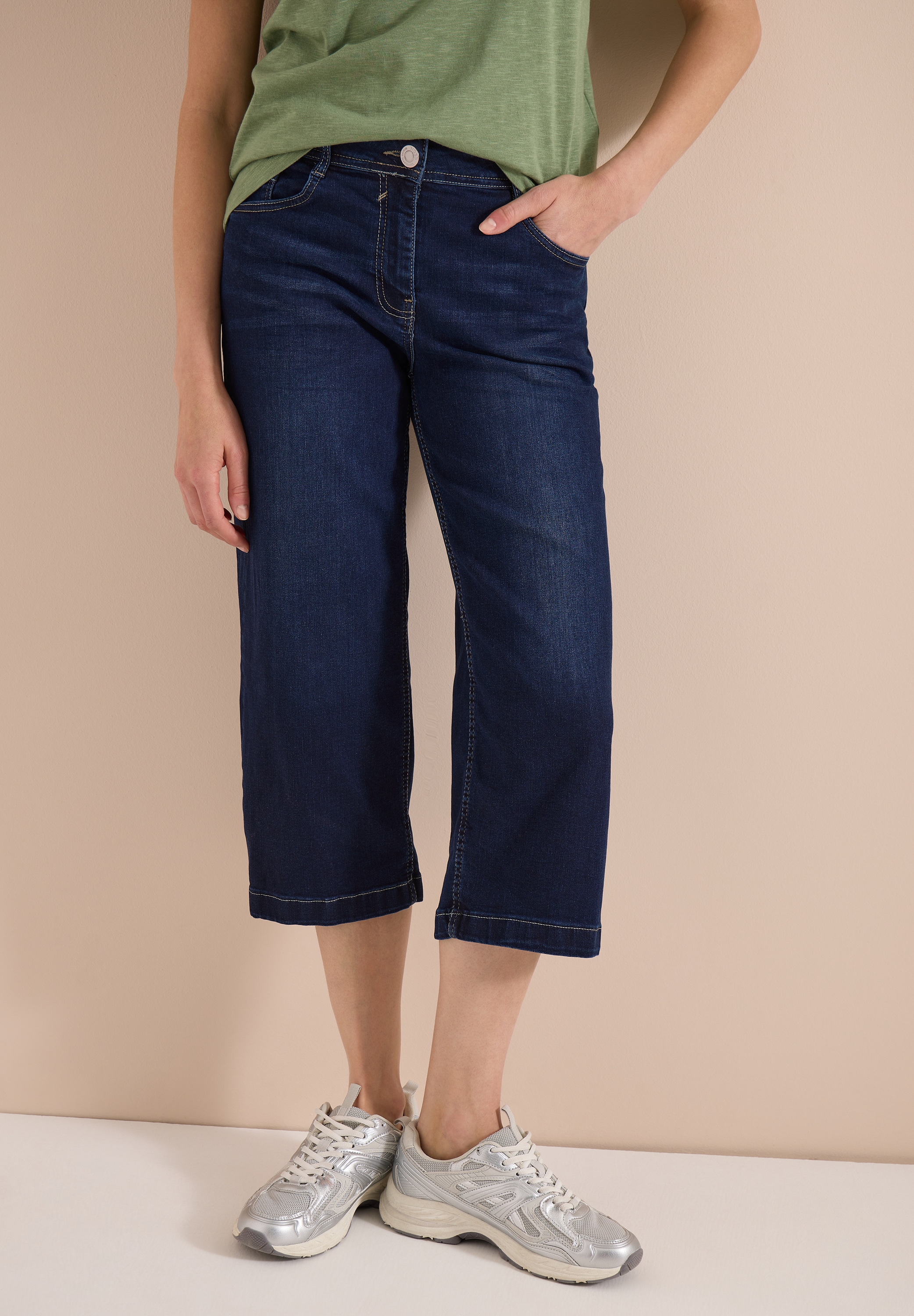 Cecil Loose-fit-Jeans in 3/4-Länge