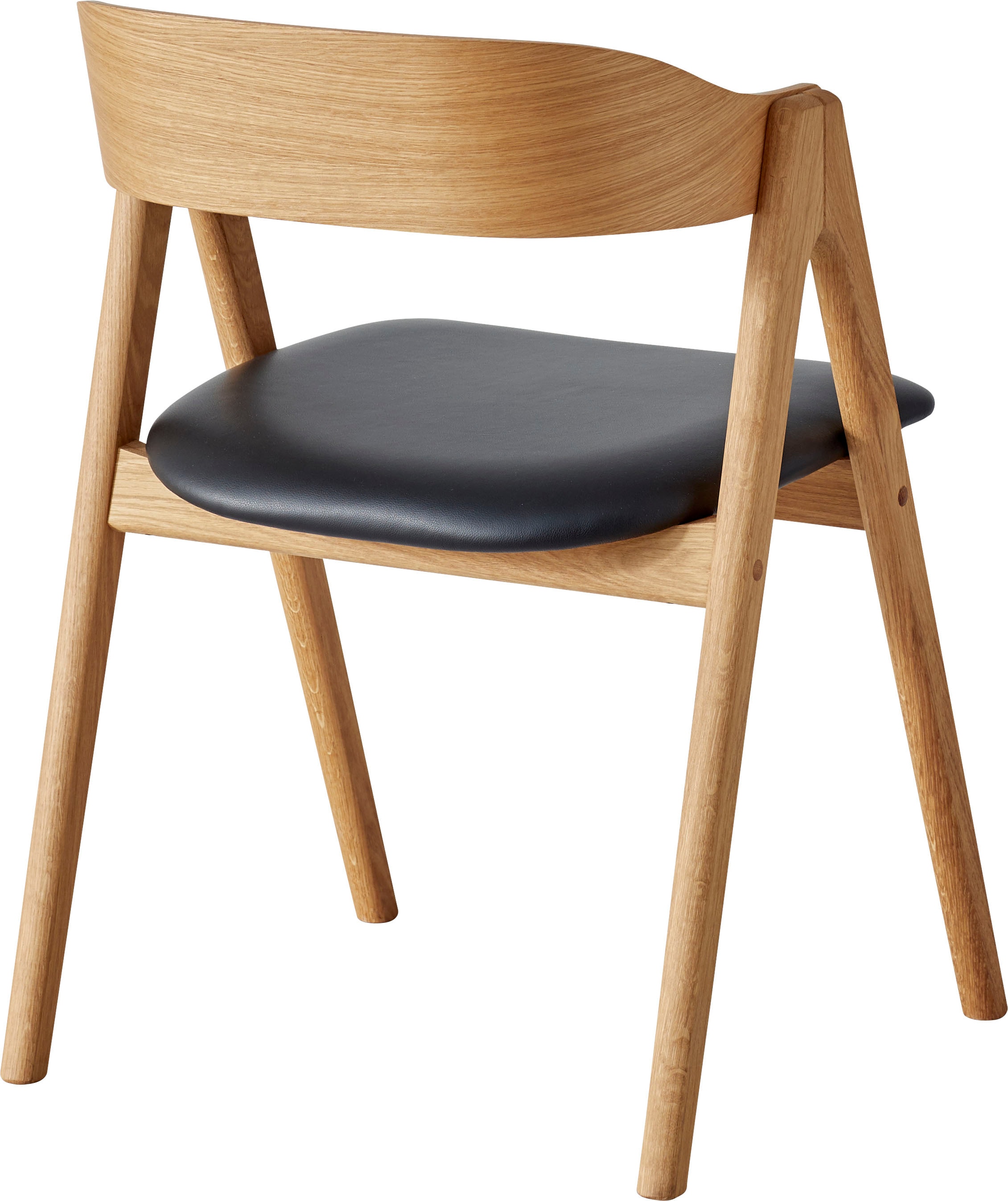Hammel Furniture Holzstuhl 2 Massivholz, »Findahl Sitz mit Leder (Set), aus St., by und Mette«, Rückenpolster bestellen Hammel BAUR 