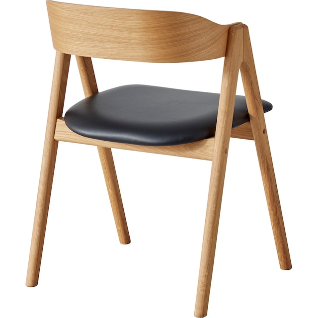 Hammel Furniture Holzstuhl »Findahl by Hammel Mette«, (Set), 2 St.,  Massivholz, mit Sitz und Rückenpolster aus Leder bestellen | BAUR
