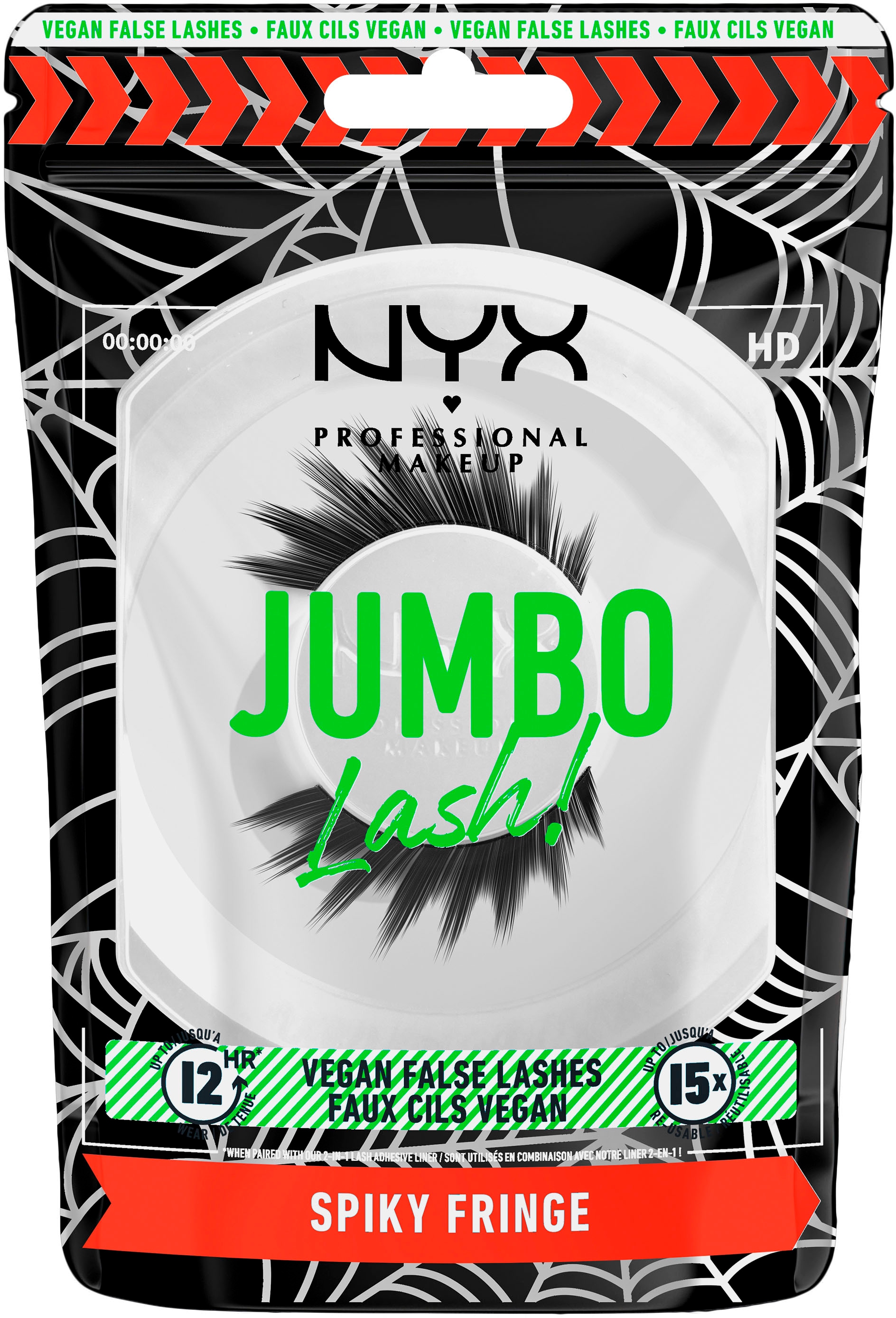 Bandwimpern »NYX Professional Makeup Halloween Jumbo Lash Spiky Fringe«