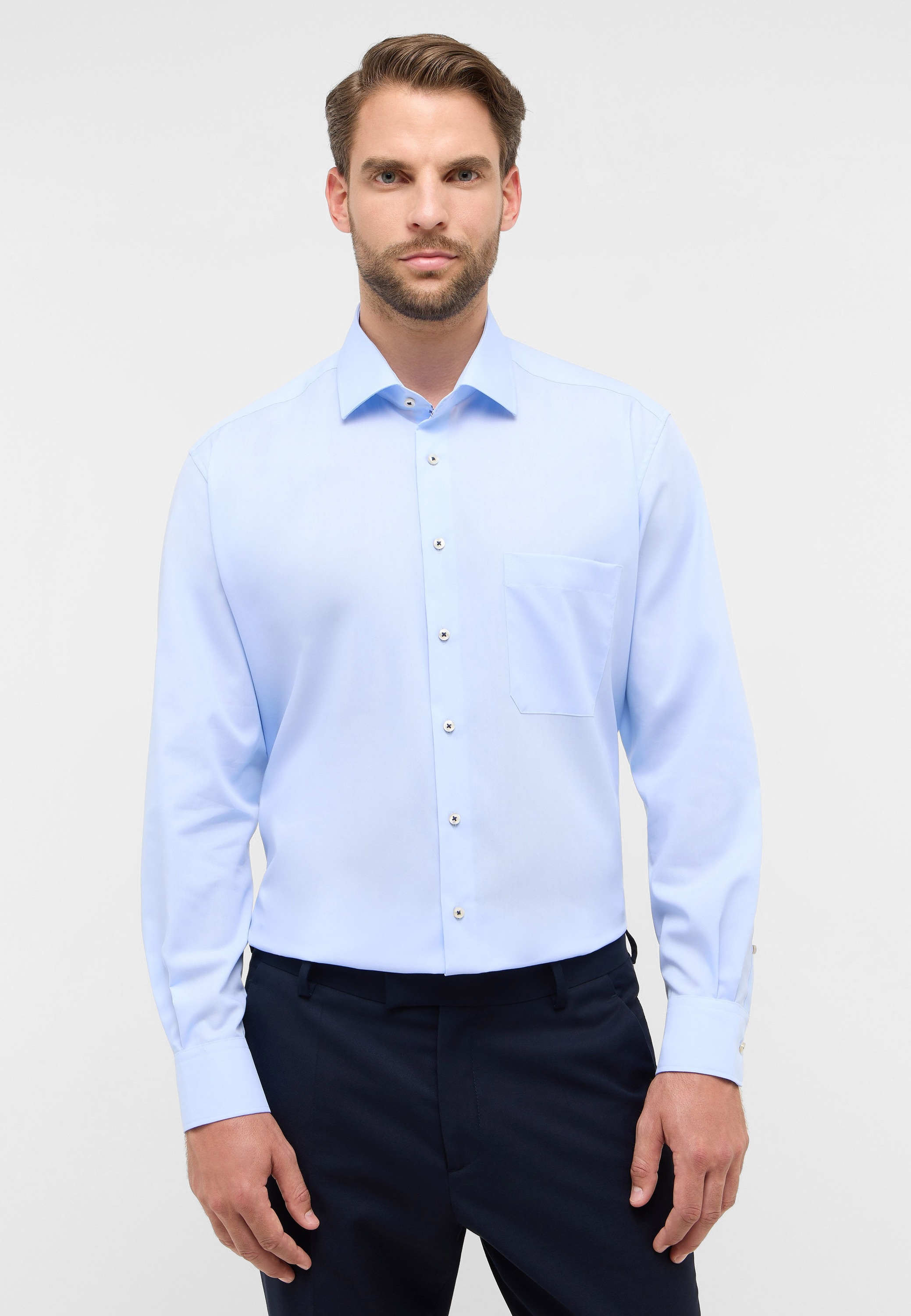 Eterna Langarmhemd "COMFORT FIT" NON IRON (bügelfrei) günstig online kaufen