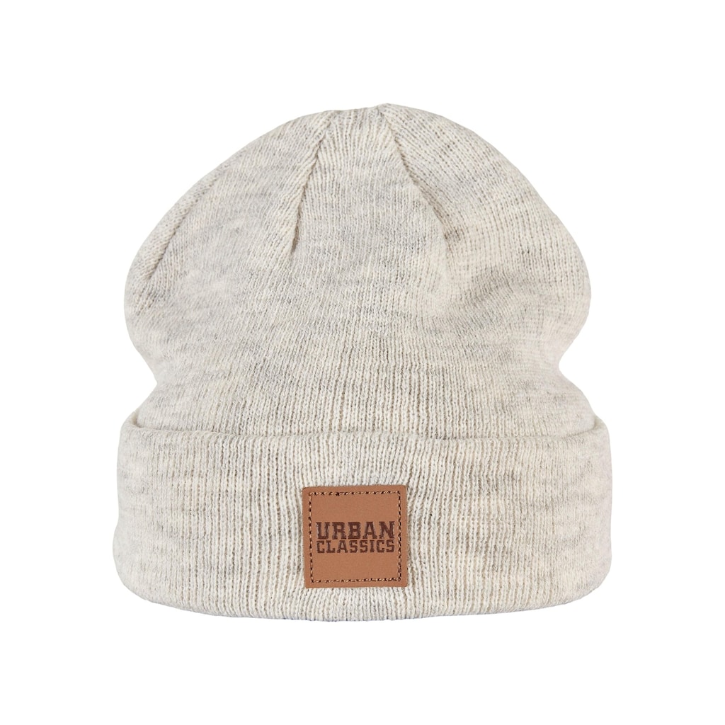 URBAN CLASSICS Beanie »Urban Classics Damen Logopatch Beanie Kids 2-Pack«, (1 St.)