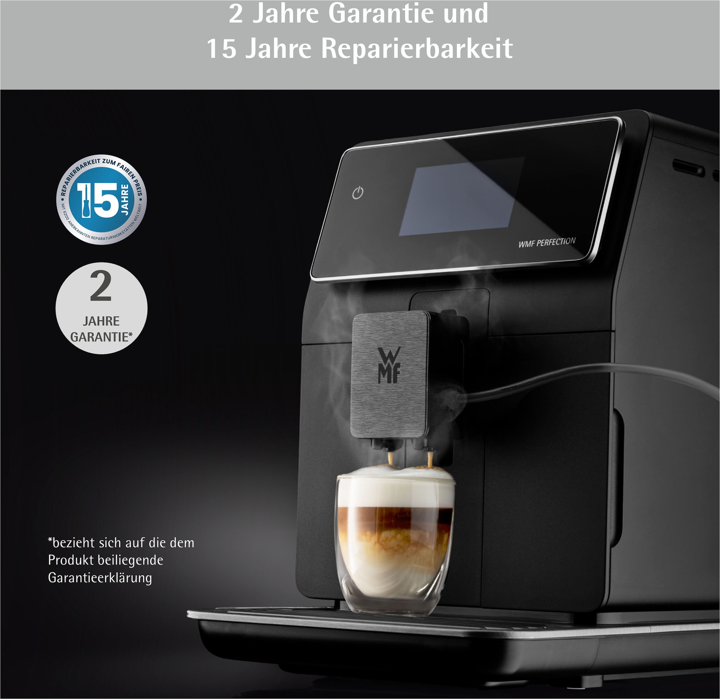WMF Kaffeevollautomat »Perfection 740 CP820810«, intuitive Benutzeroberfläche, perfekter Milchschaum, selbstreinigend