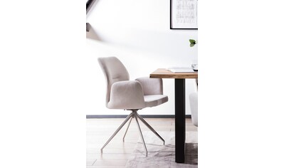 SalesFever Armlehnstuhl, 1 St., Strukturstoff, 180° Drehfunktion, Gestell aus... kaufen