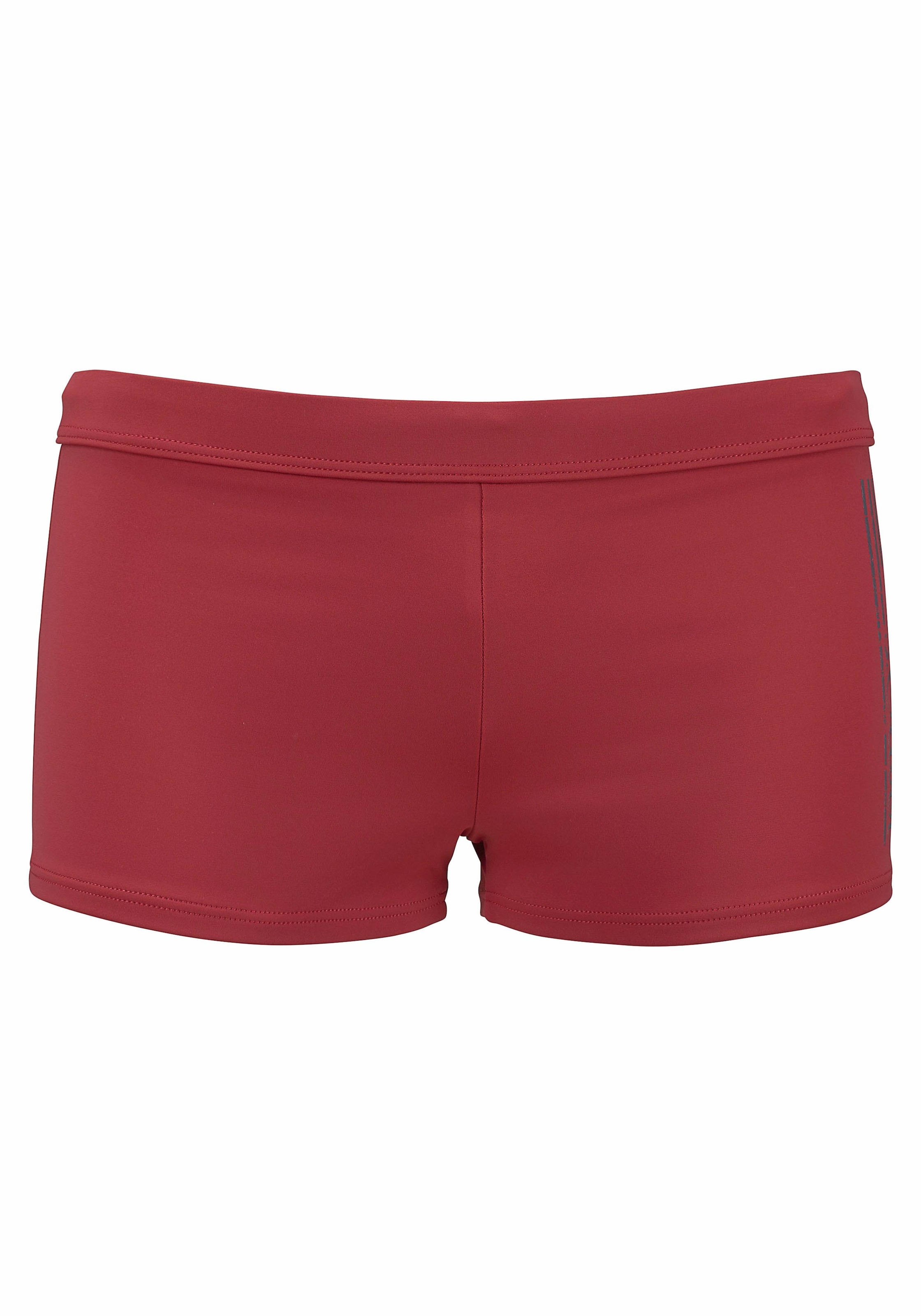 s.Oliver Boxer-Badehose, mit Logoschriftzug BAUR | im für coolen Used-Look ▷